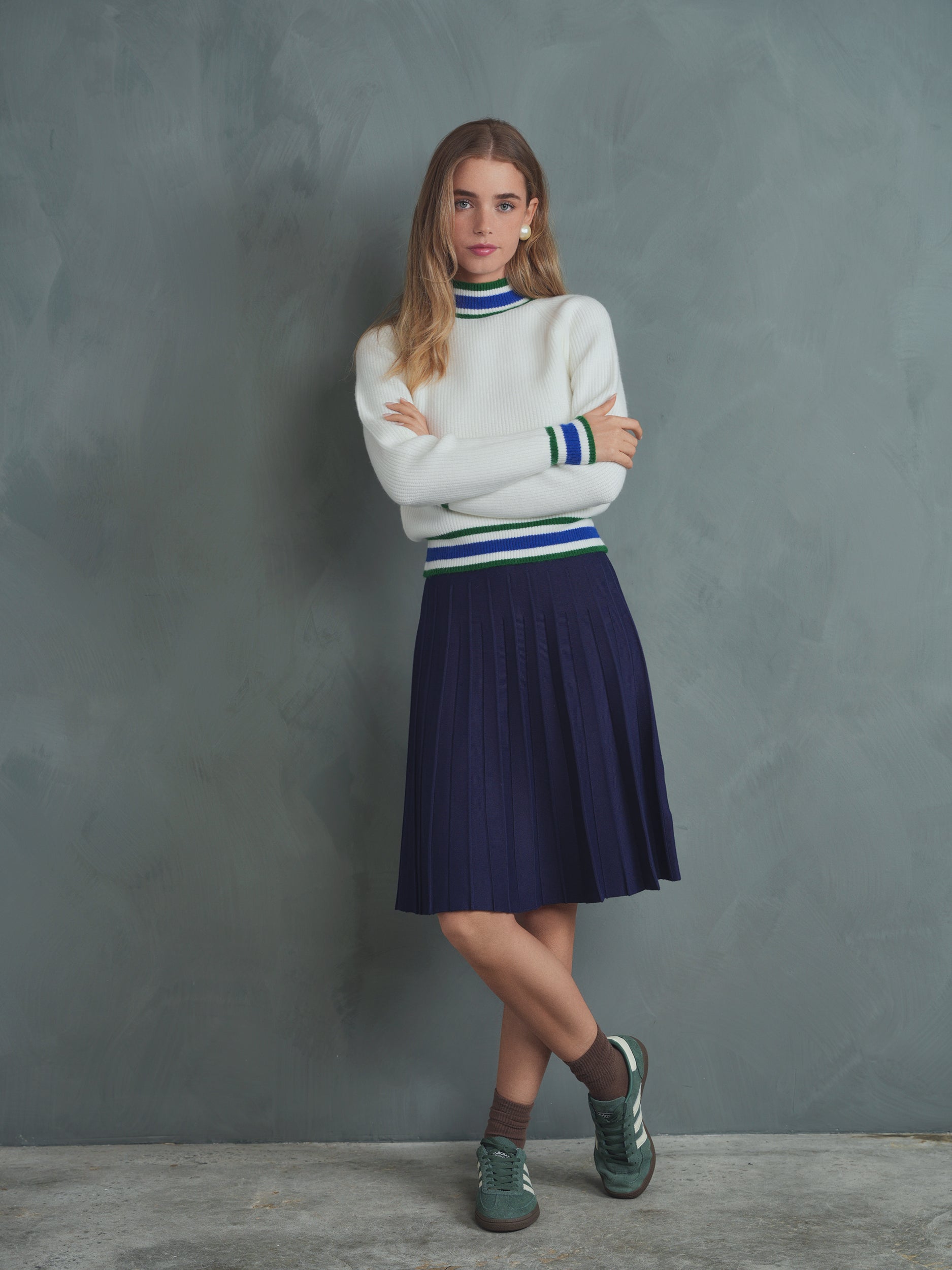 Knit Pleated Skirt - 23"