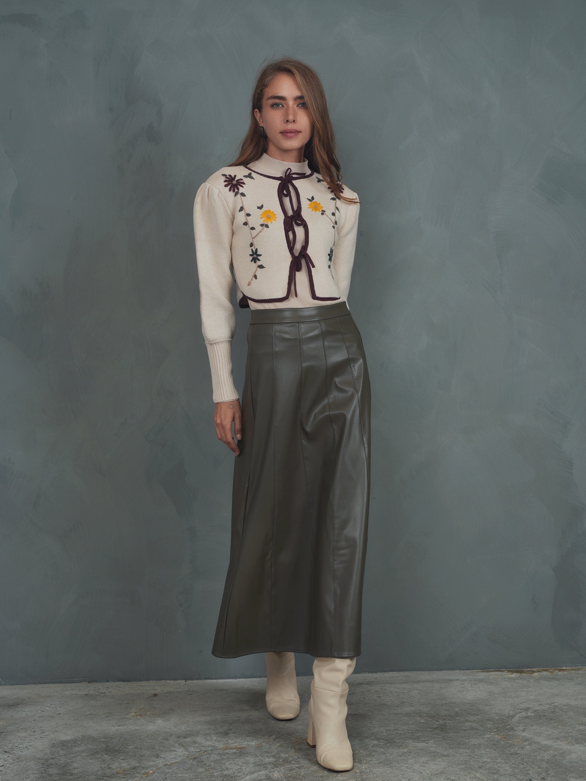 Embroidered Cardigan