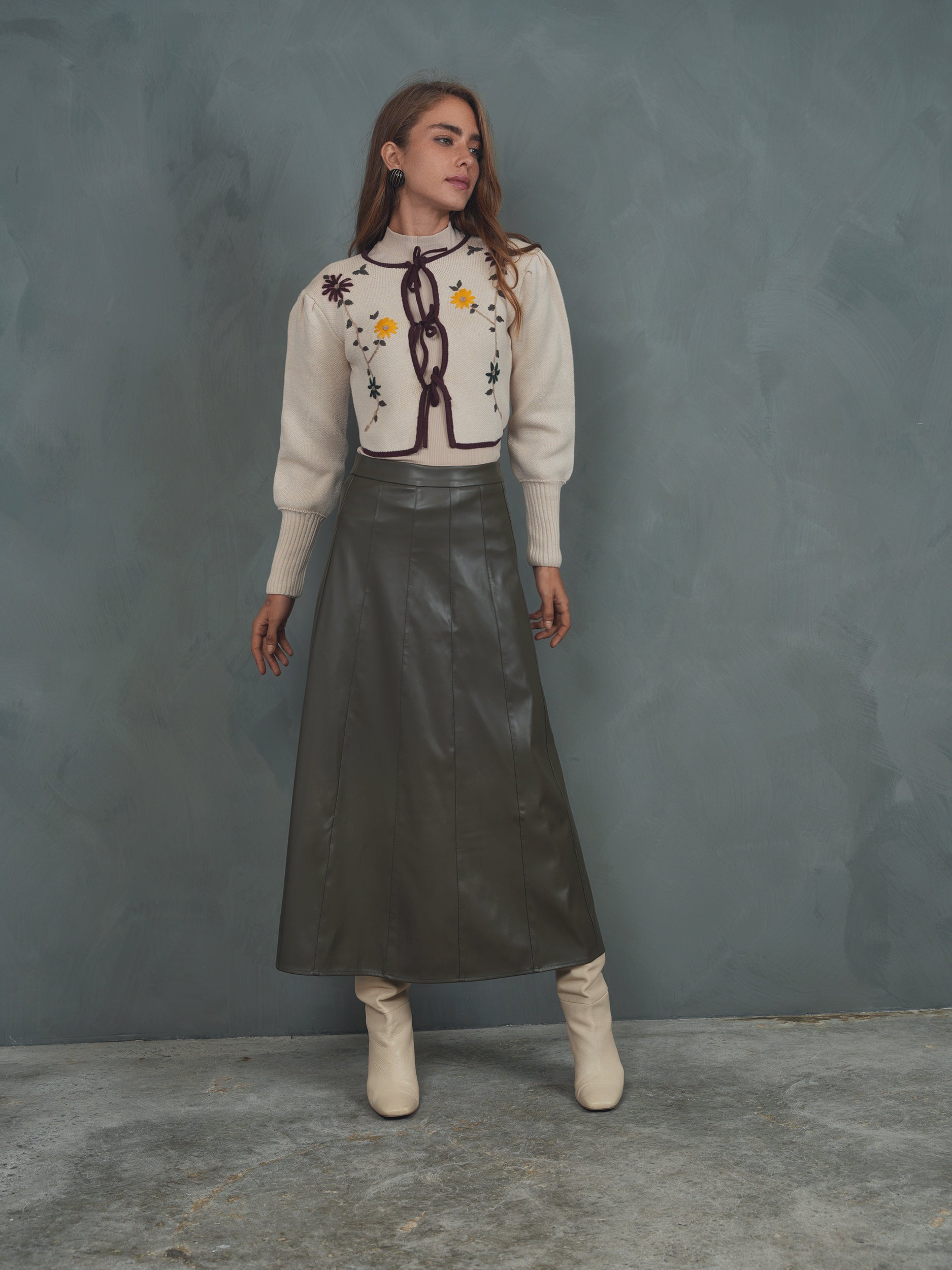 Embroidered Cardigan