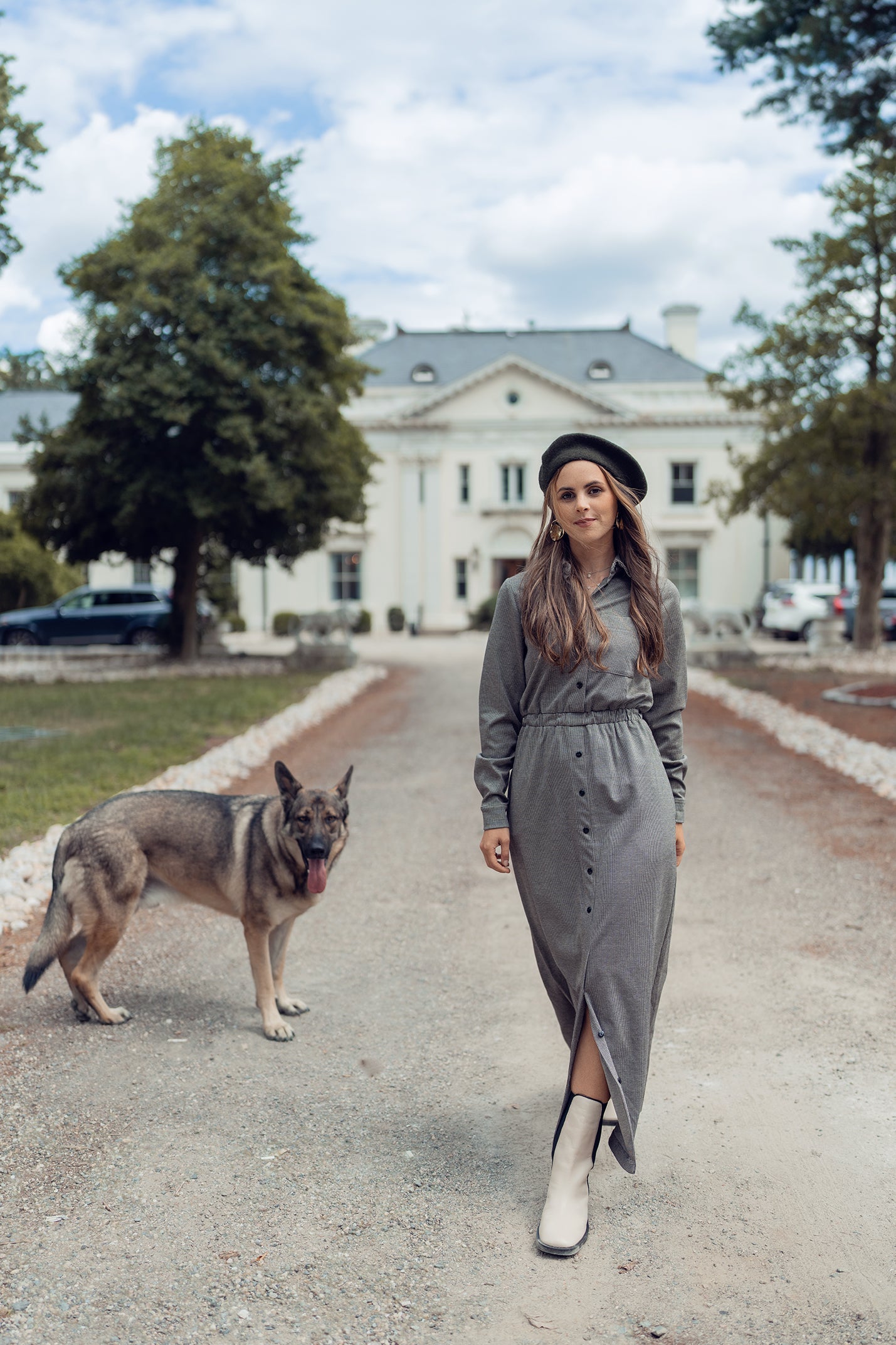 Waisted Buttoned Dress