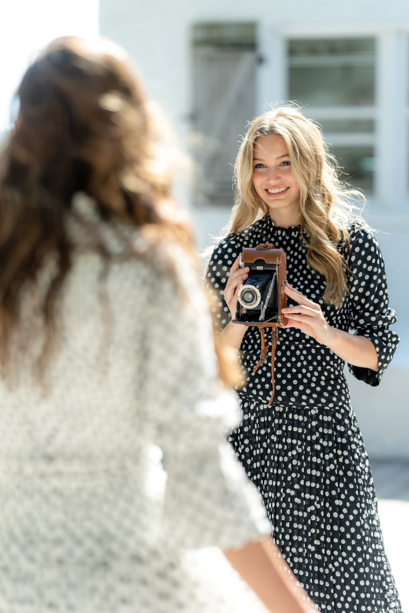 Assymetrical Pleated Print Skirt