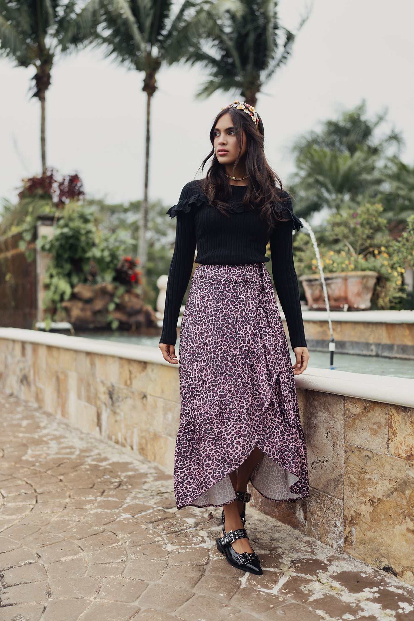 Crochet & Eyelet Knit Top