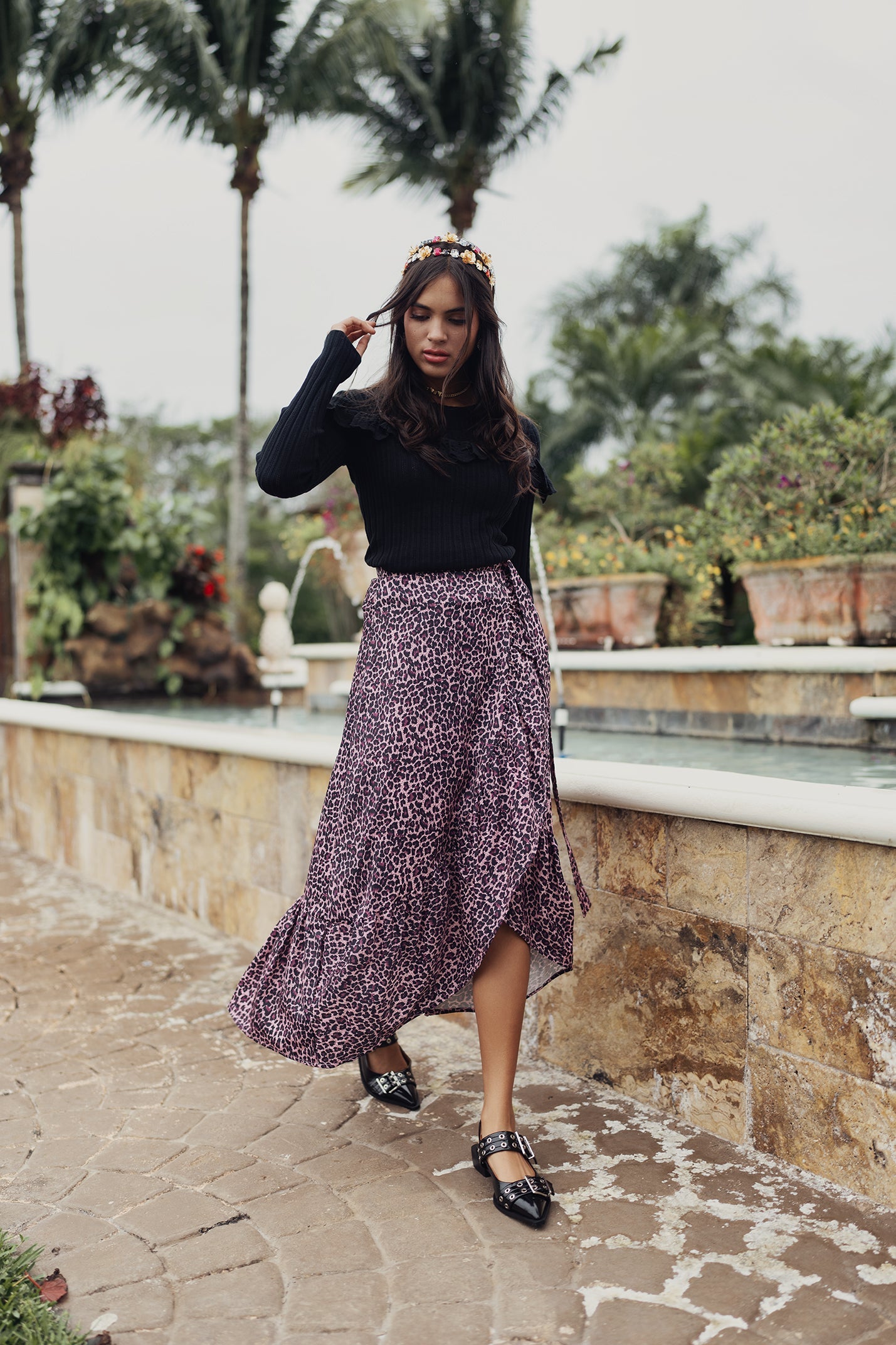 Crochet & Eyelet Knit Top