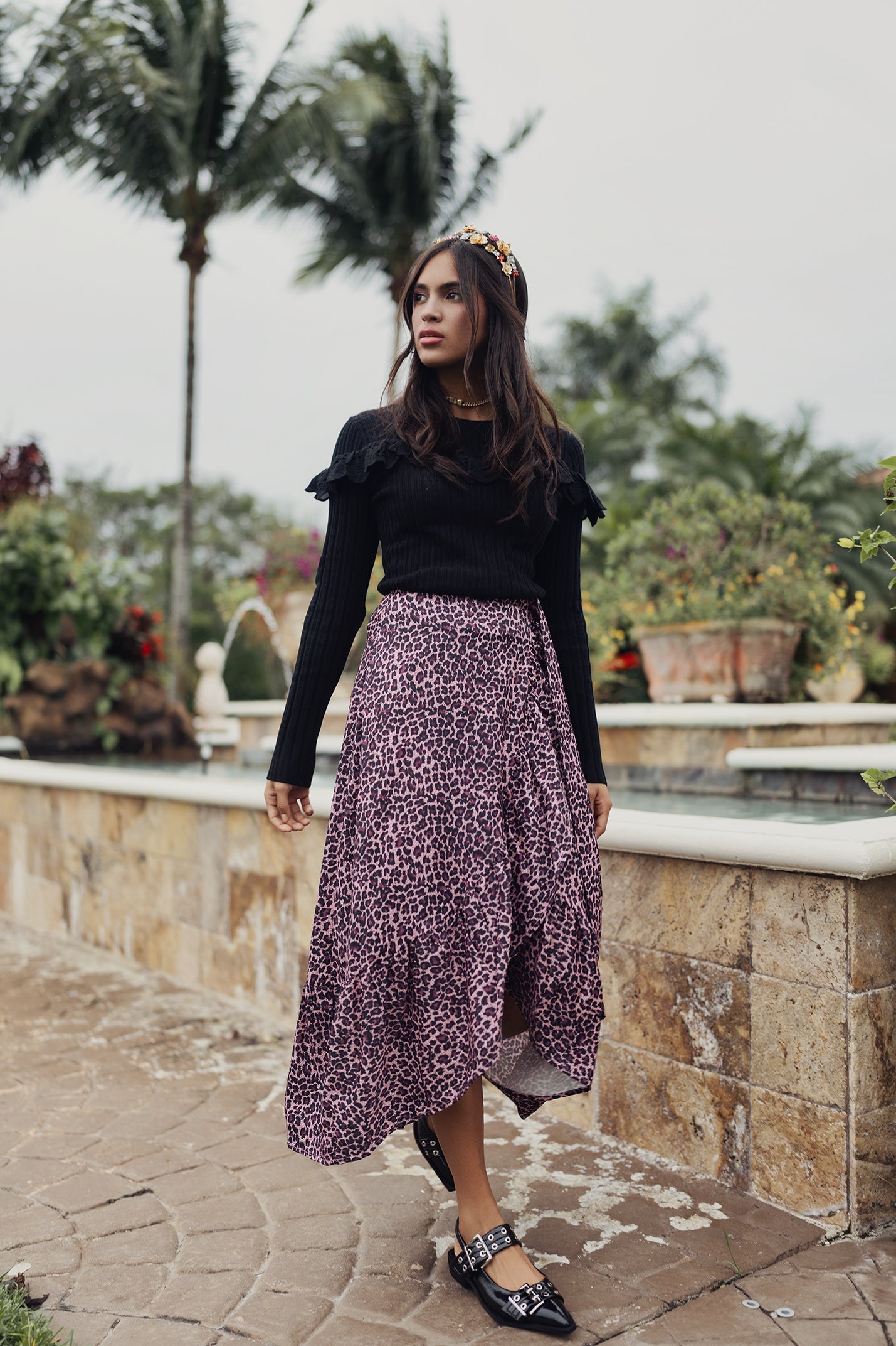 Crochet & Eyelet Knit Top