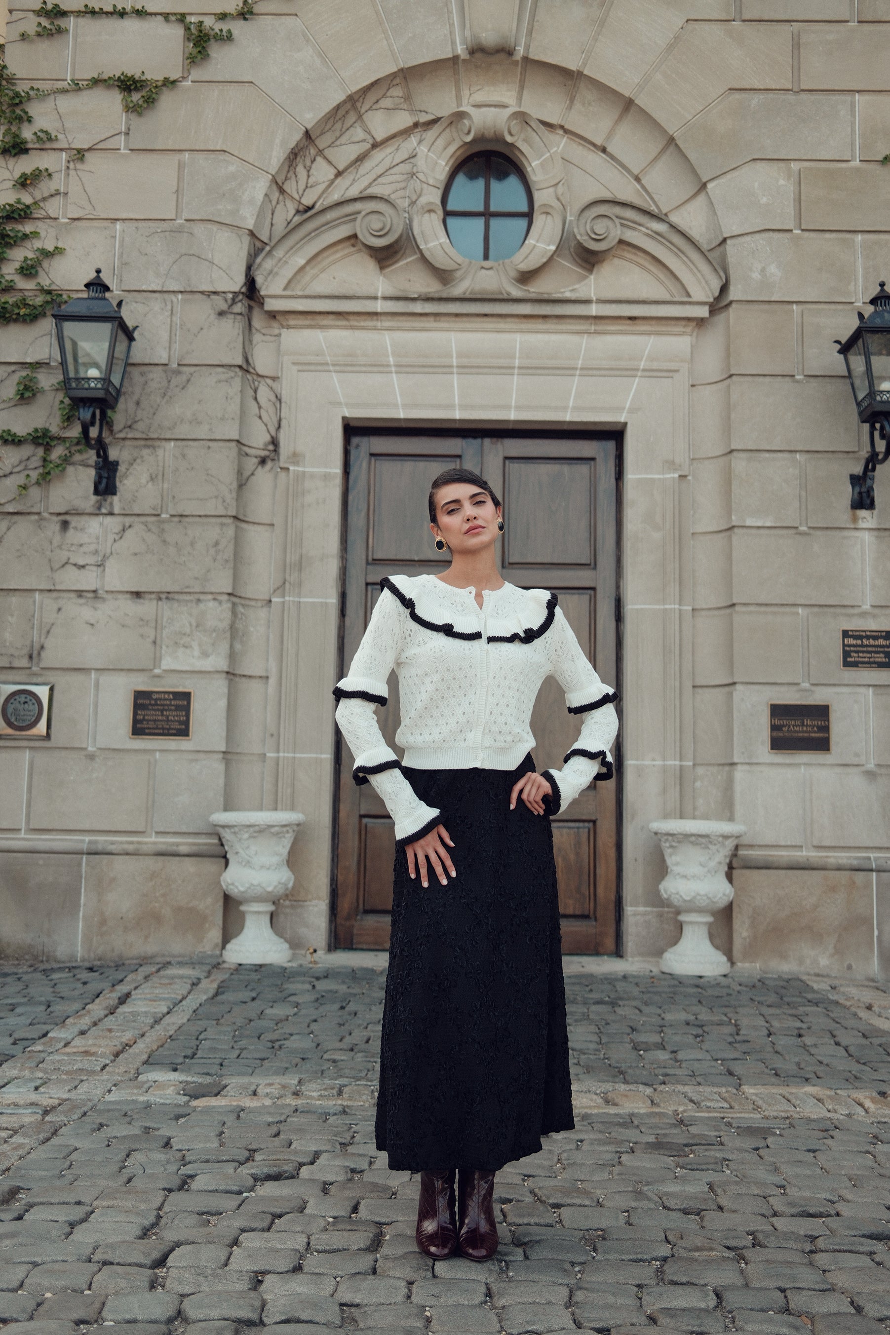 Knit Ruffle Cardigan