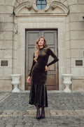 The Versailles Velour High-Low Dress