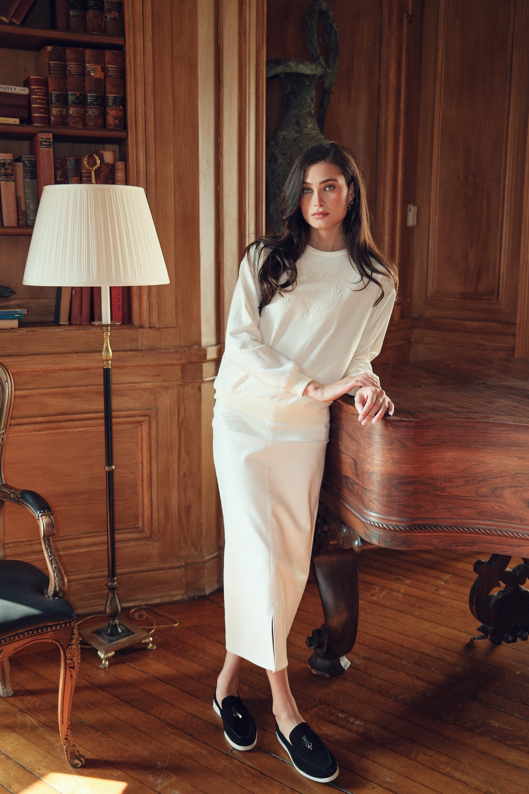 Leather Skirt With Slit