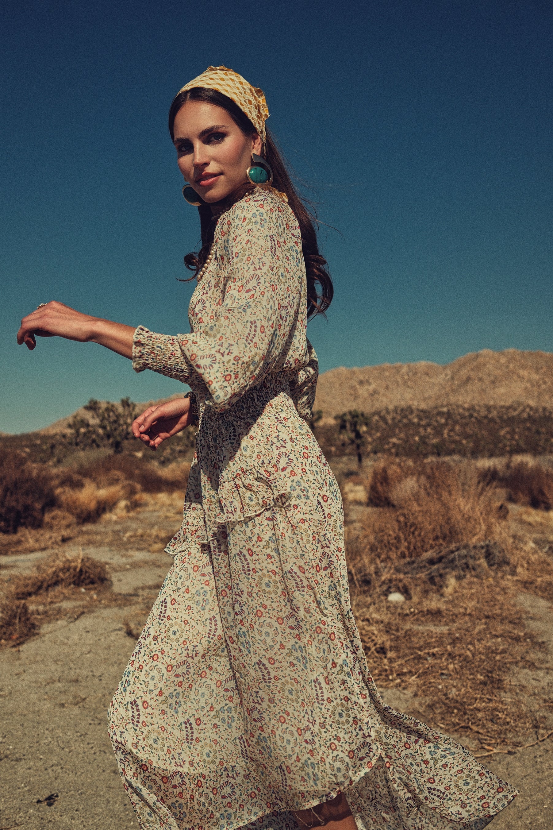 High-Low Smocked Waist Dress