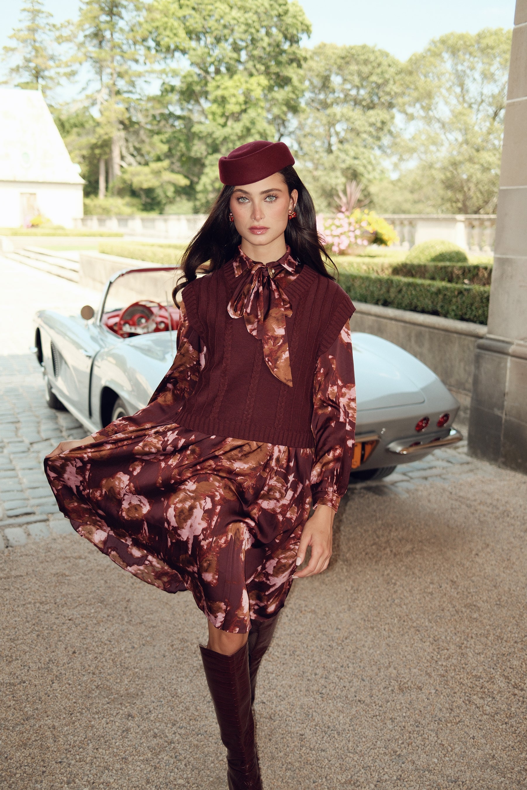 The Blair Pleated Tie Dress