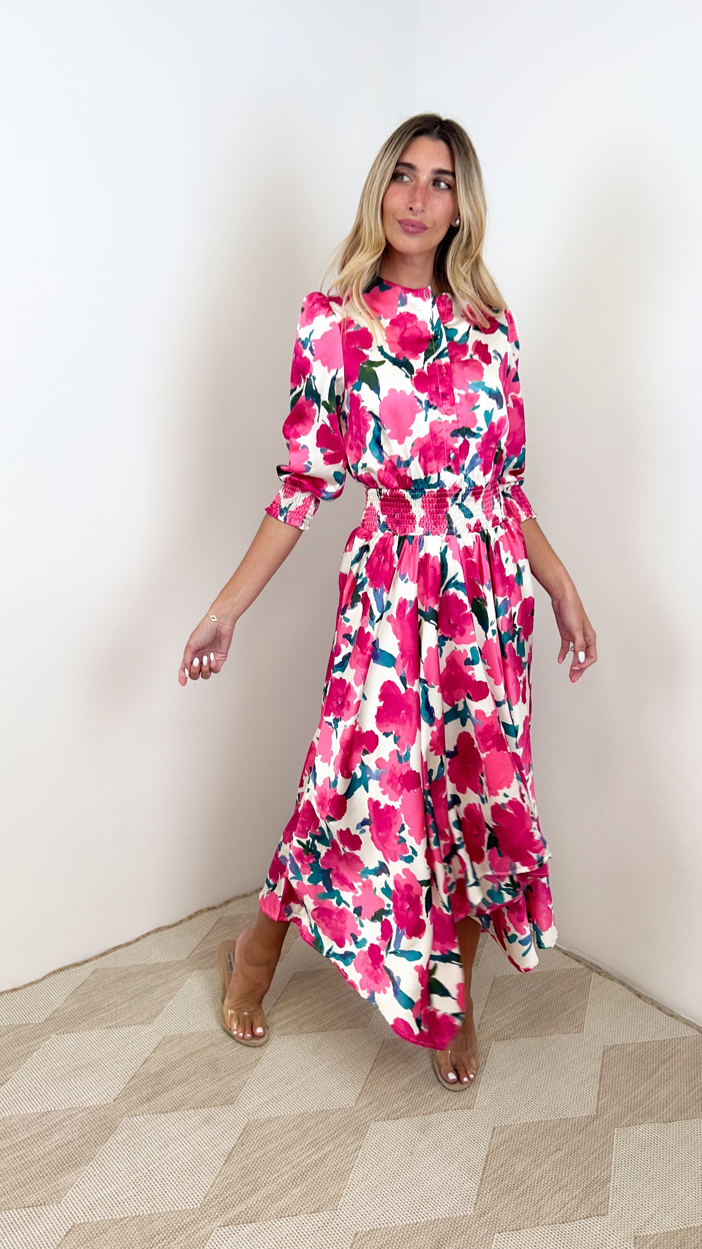 Asymmentrical Waisted Dress