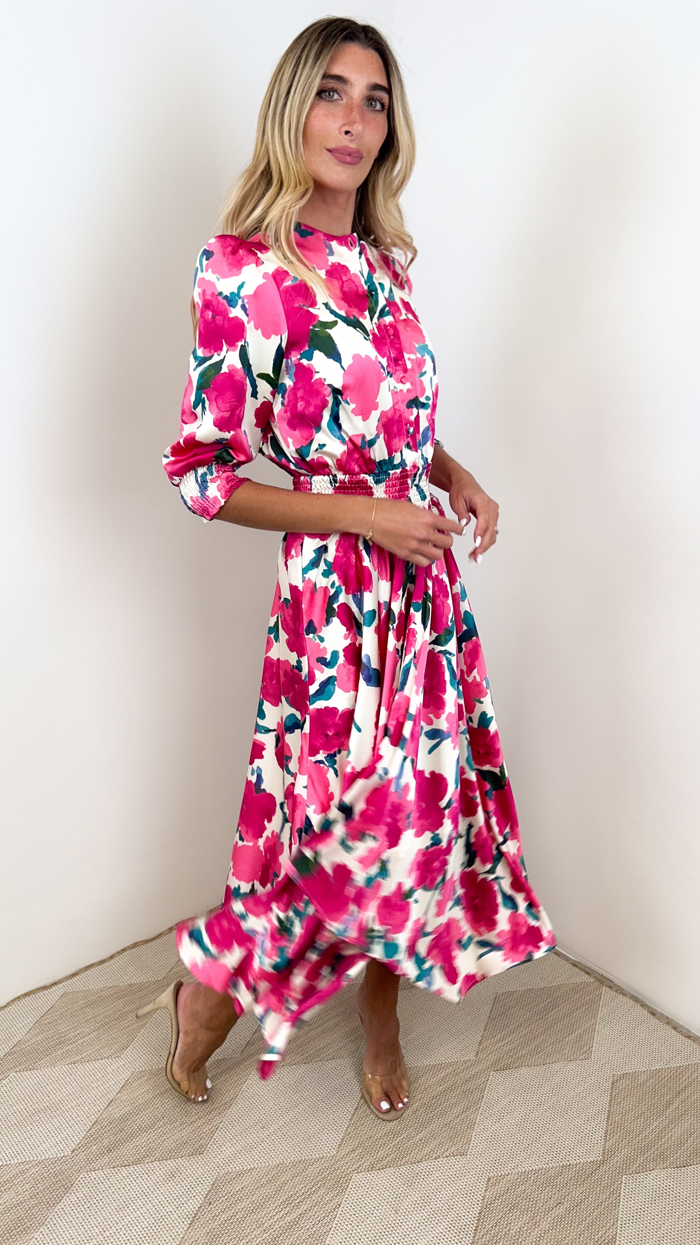 Asymmentrical Waisted Dress