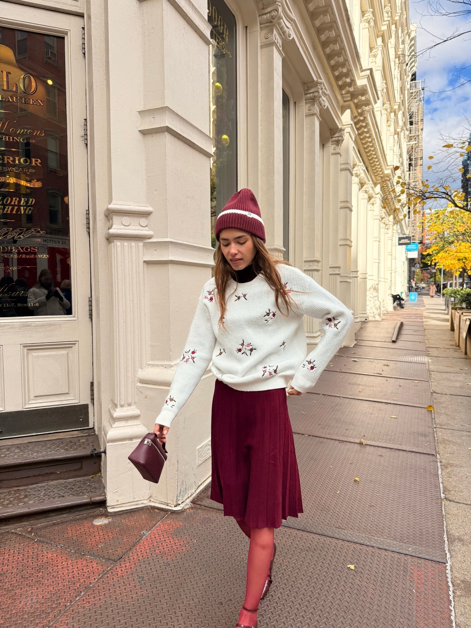 Flower Embroidery Sweater