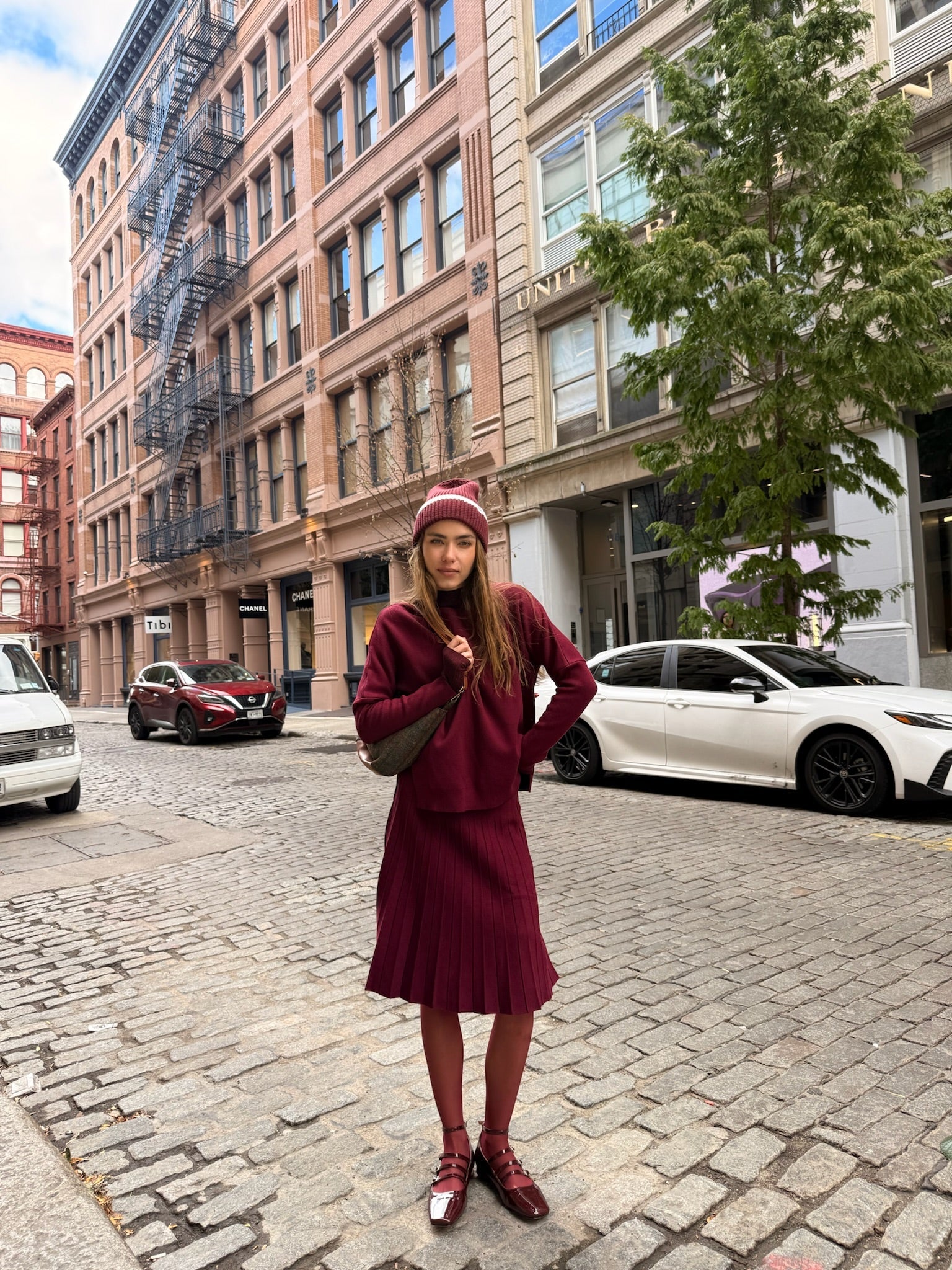 Knit Pleated Skirt - 23"