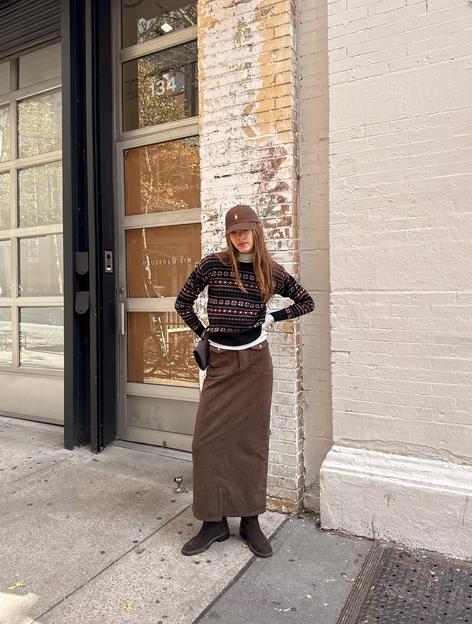 Corduroy Straight Skirt