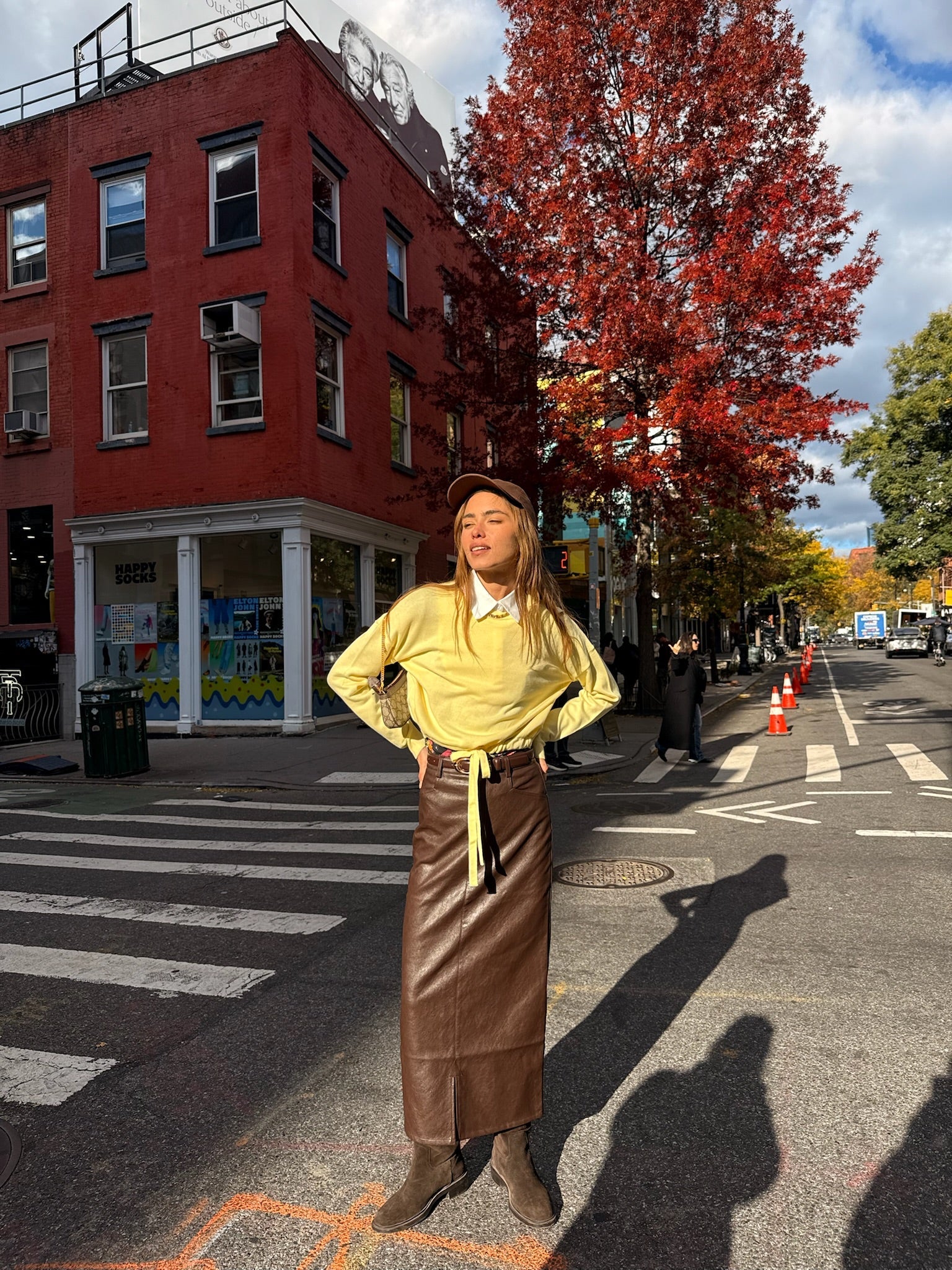 Leather Skirt With Slit