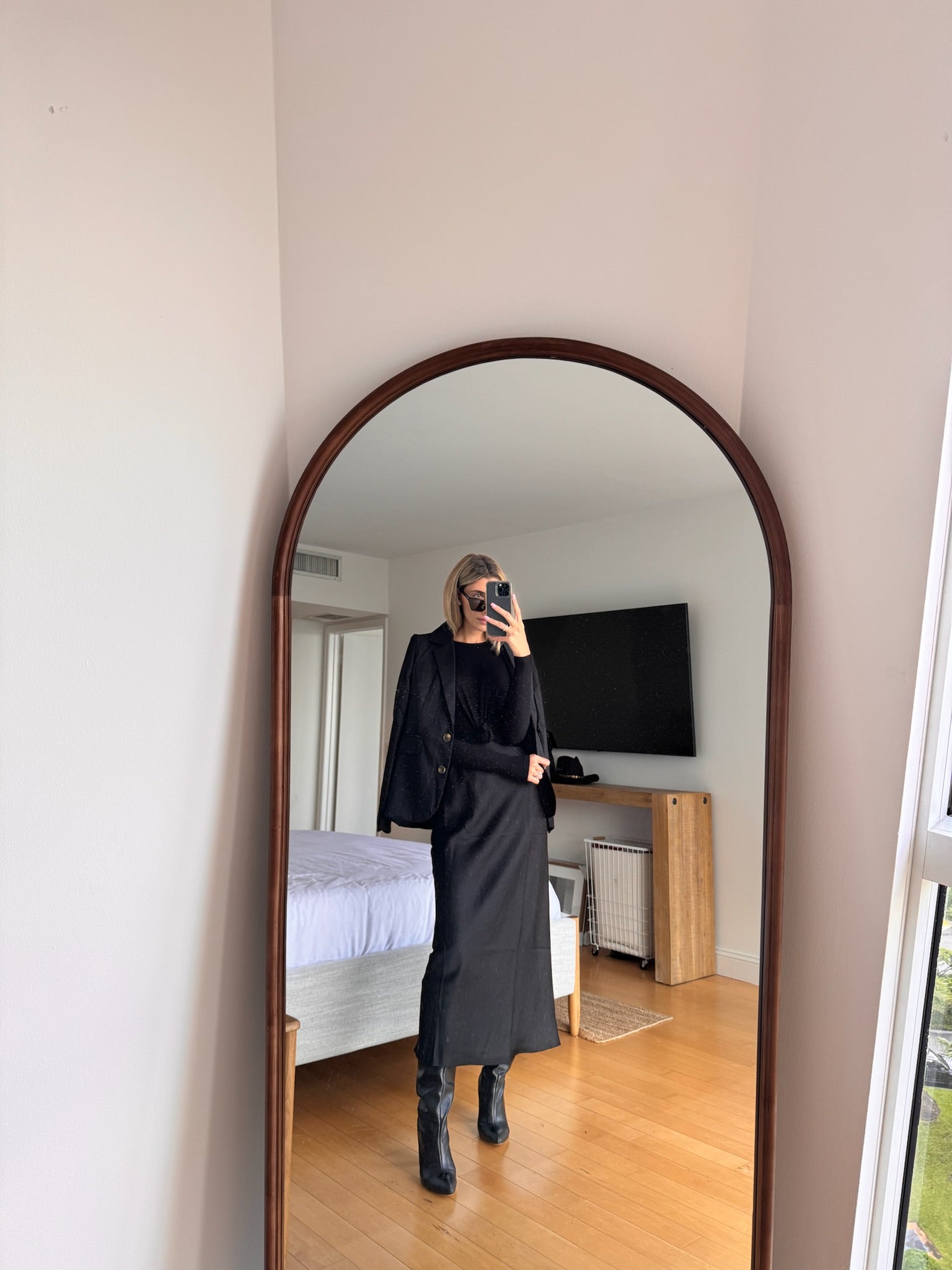 Elastic Waist Slip Skirt