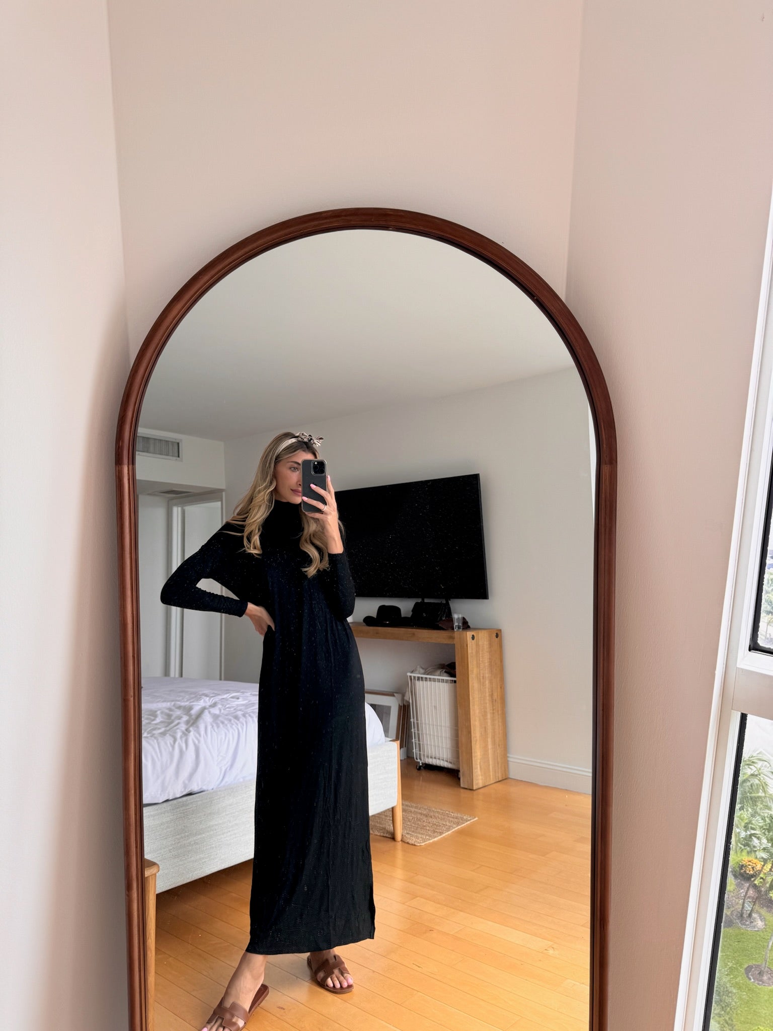 Soft Maxi Turtleneck Dress