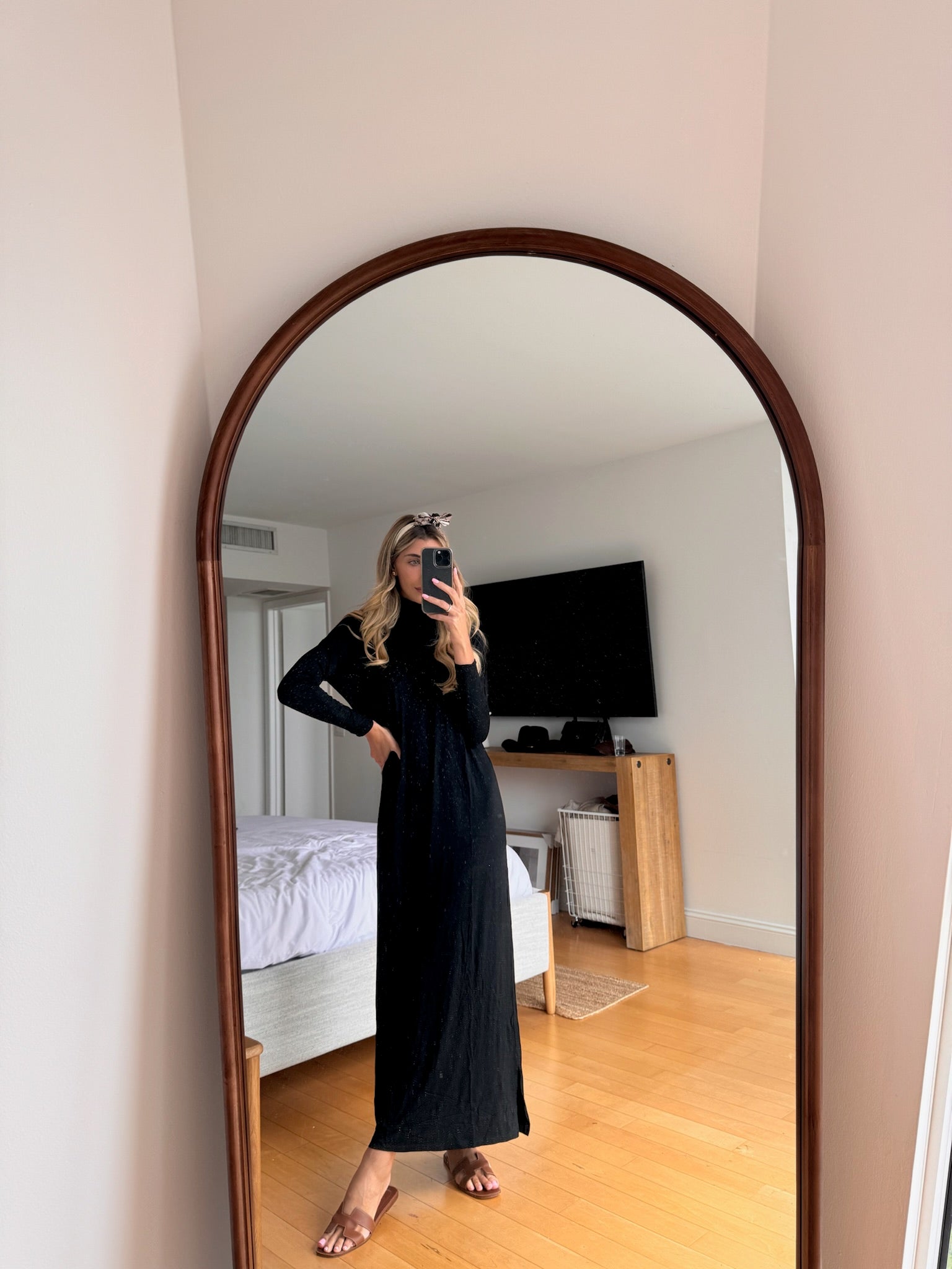 Soft Maxi Turtleneck Dress