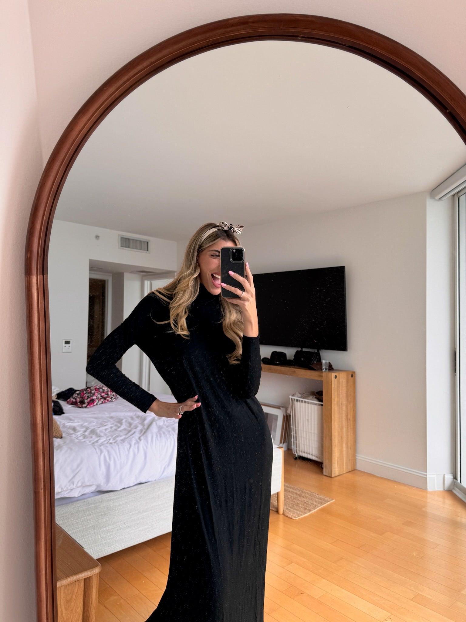 Soft Maxi Turtleneck Dress