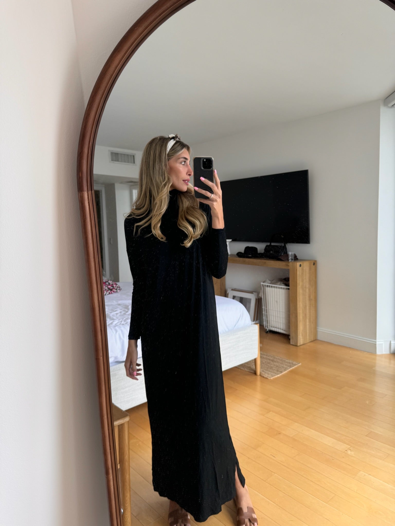 Soft Maxi Turtleneck Dress