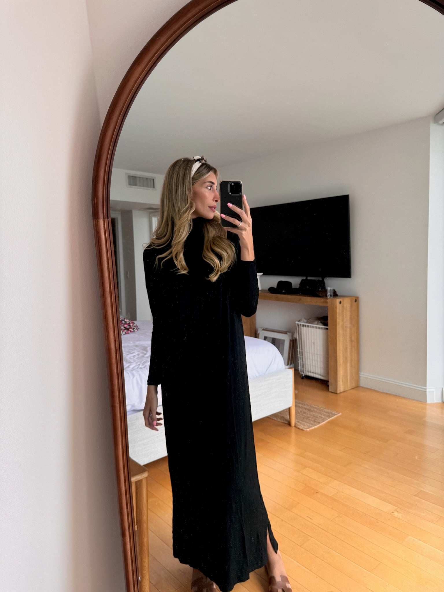 Soft Maxi Turtleneck Dress