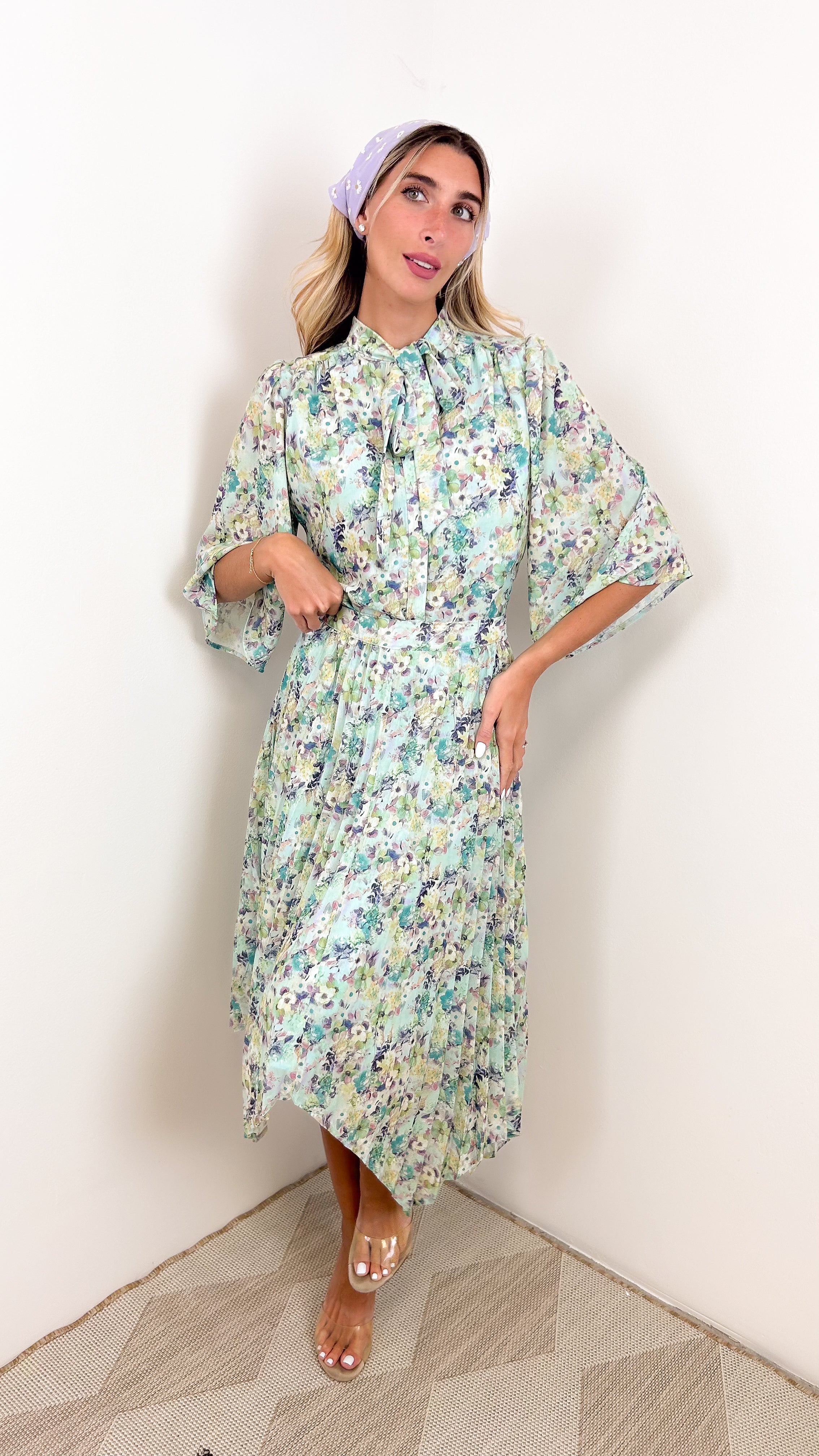 Assymetrical Pleated Skirt