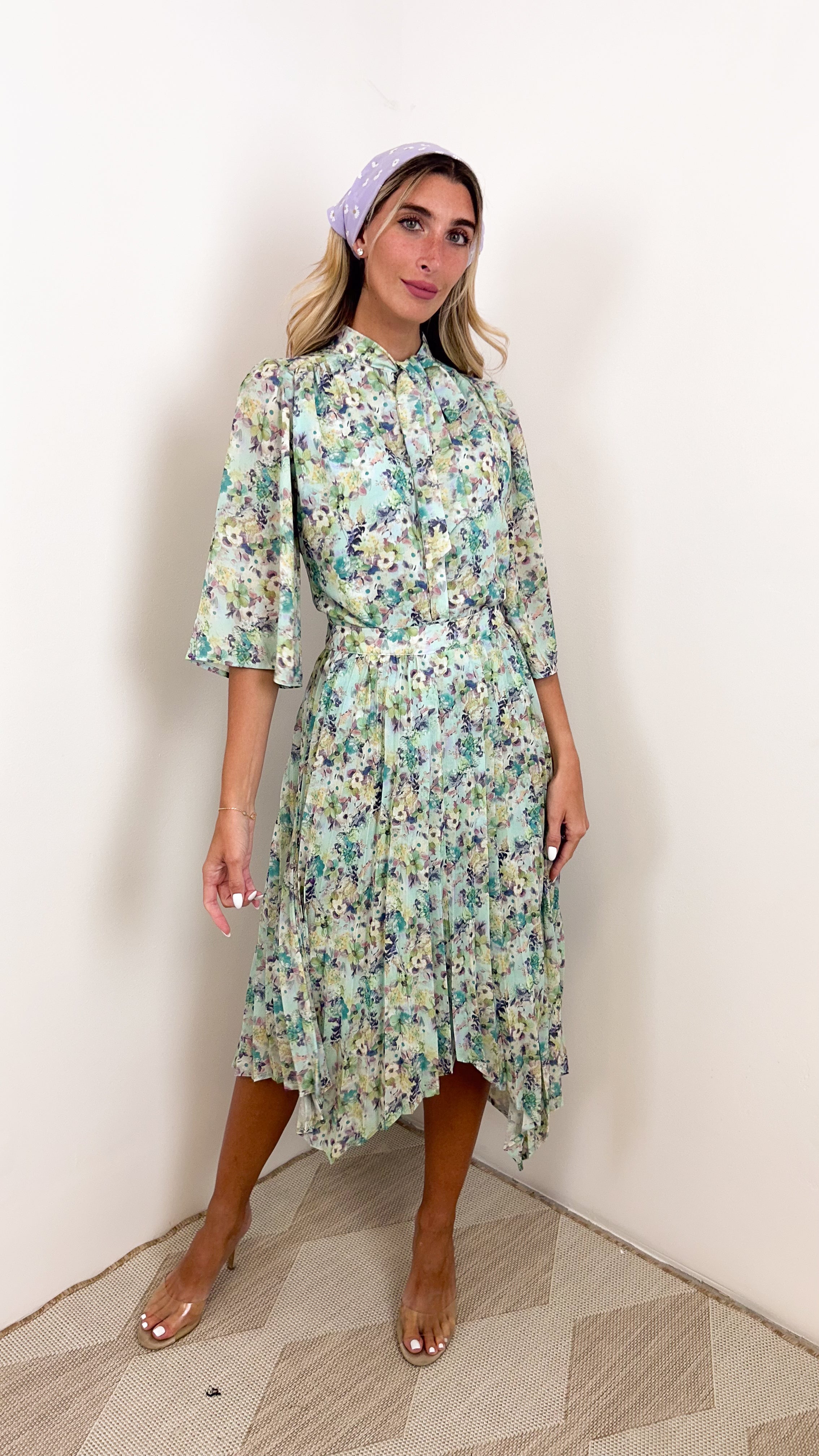 Assymetrical Pleated Skirt