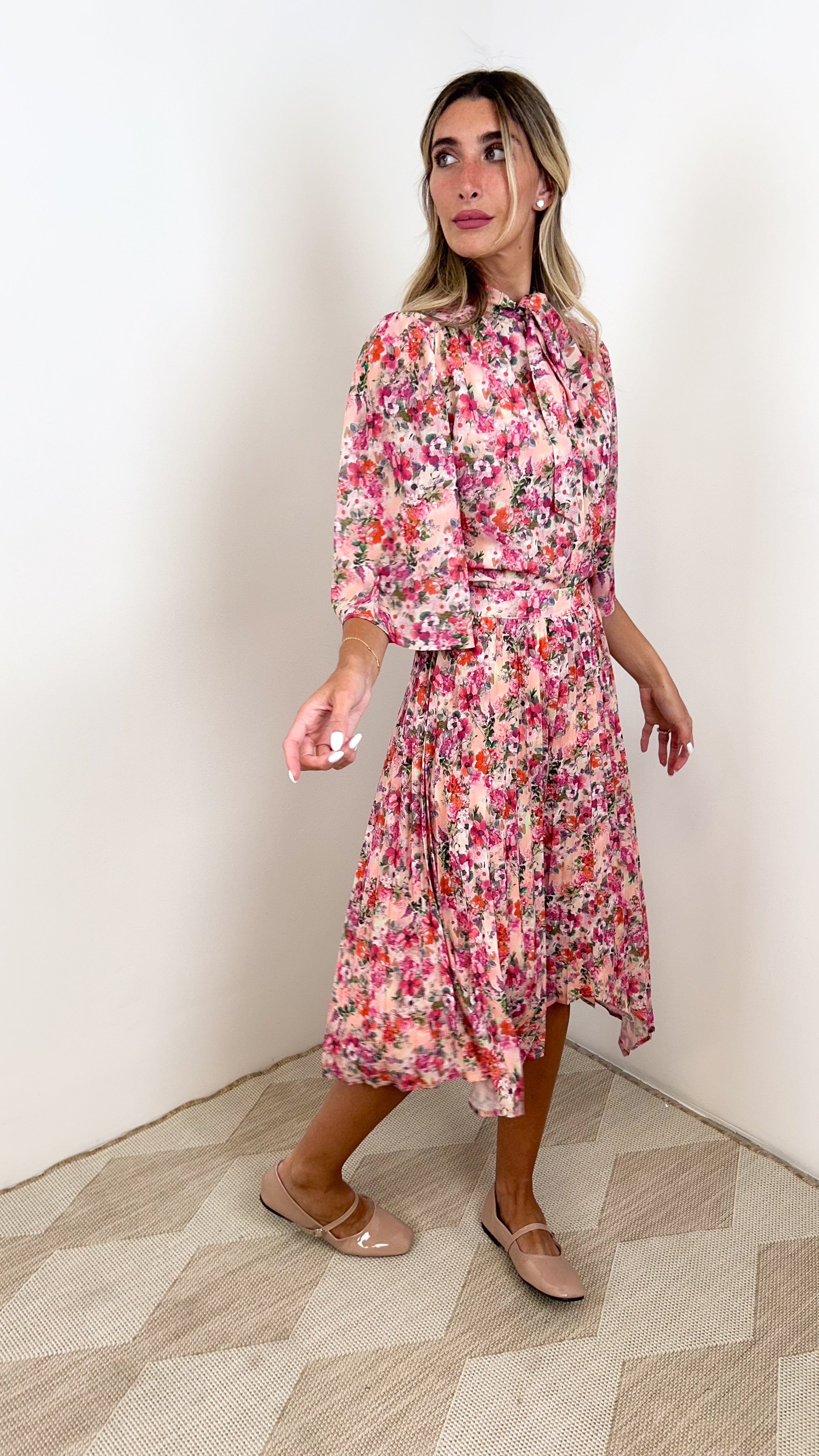 Assymetrical Pleated Skirt