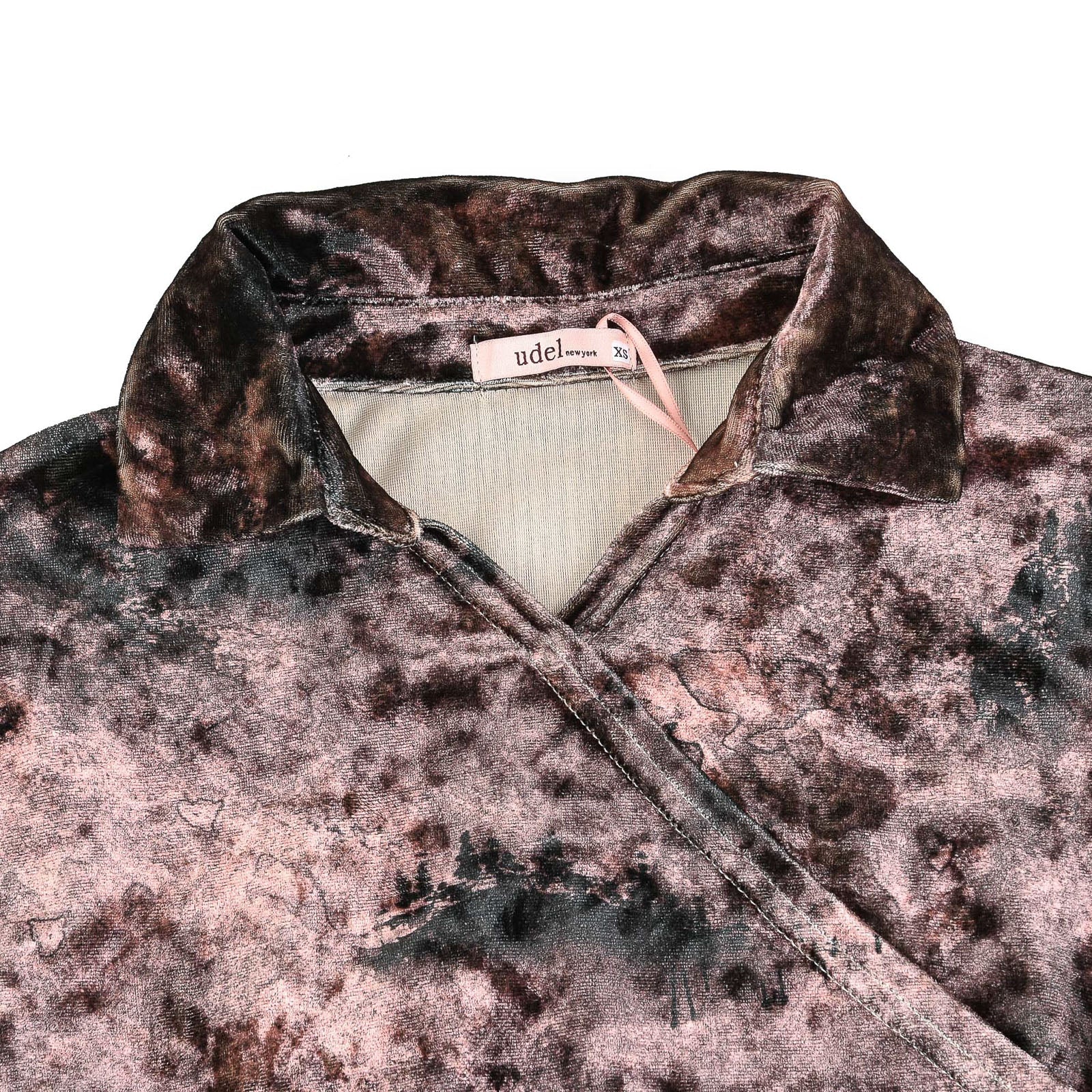 Wrap Maxi Velour Dress