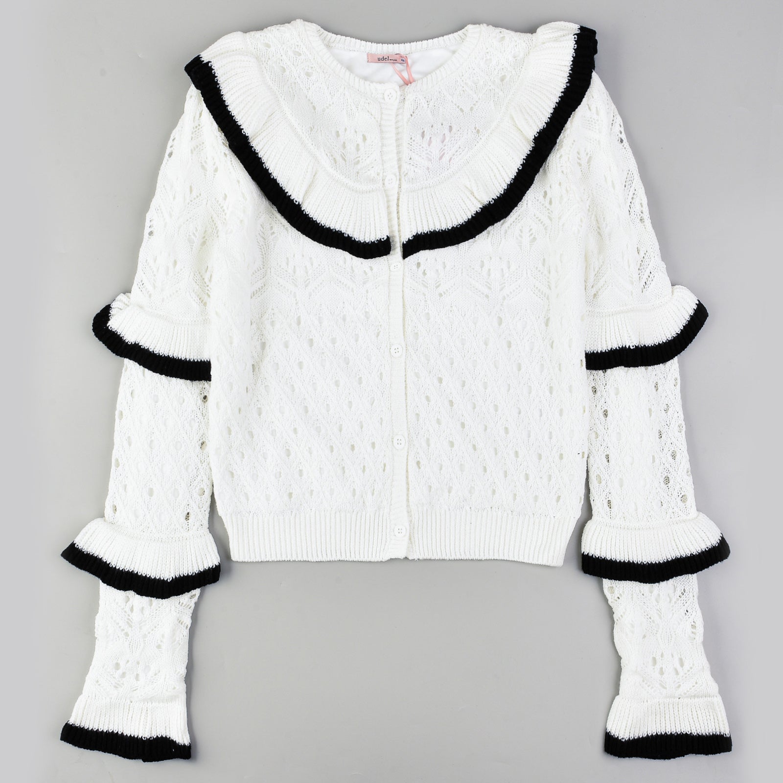 Knit Ruffle Cardigan