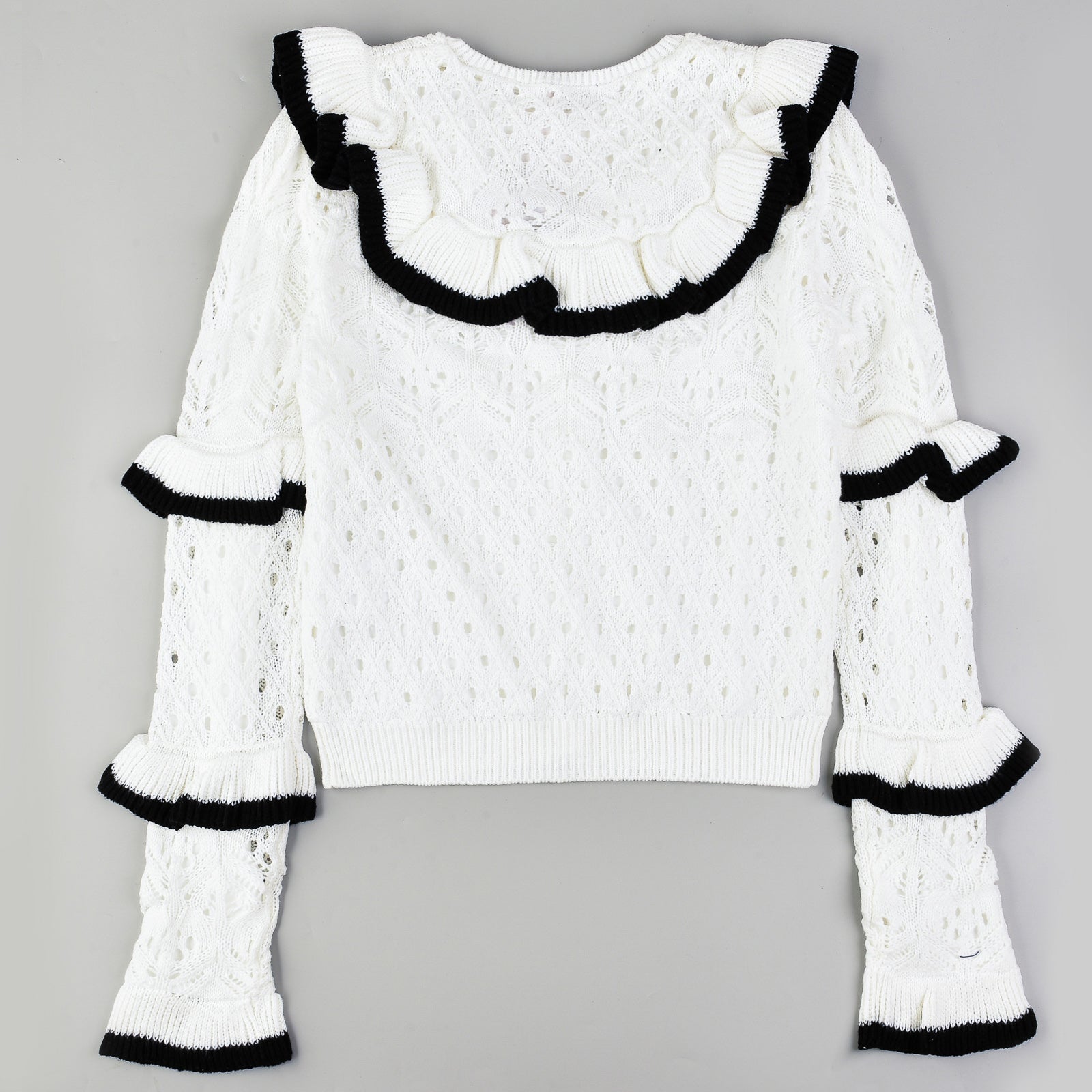 Knit Ruffle Cardigan