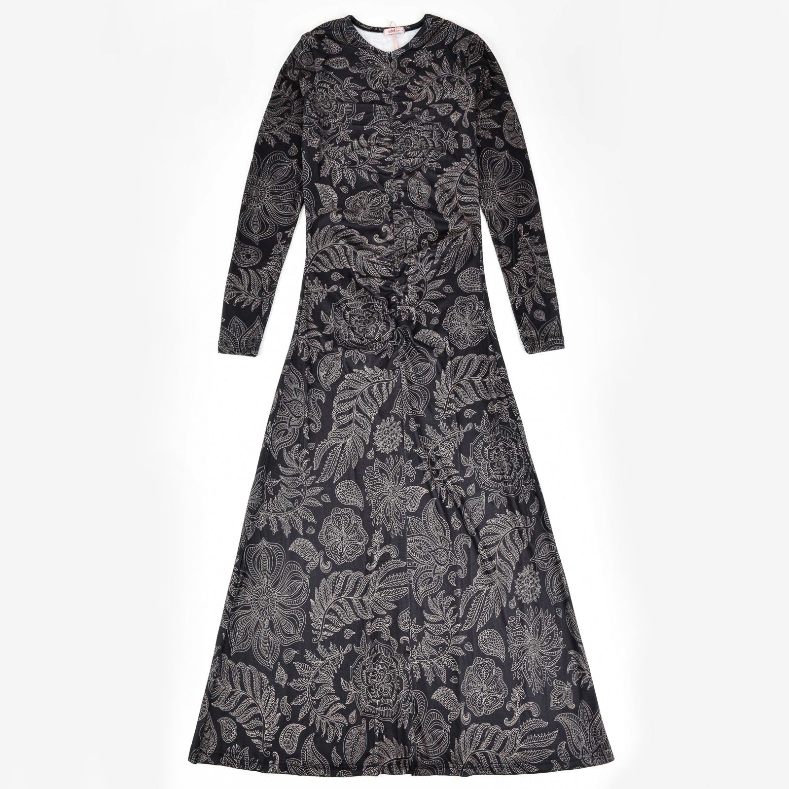 Front Zipper Ruched Dress