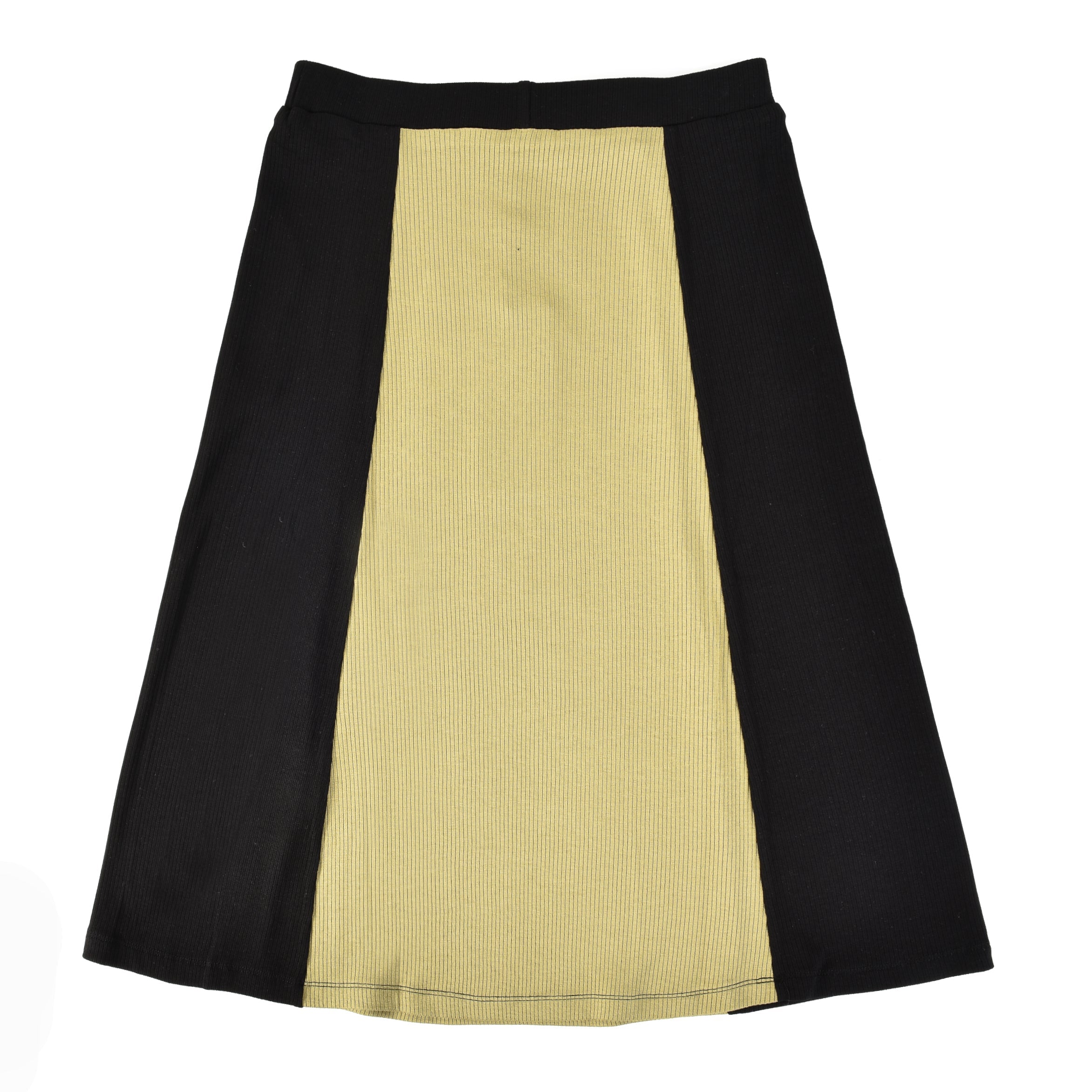 Colorblock Rib Skirt