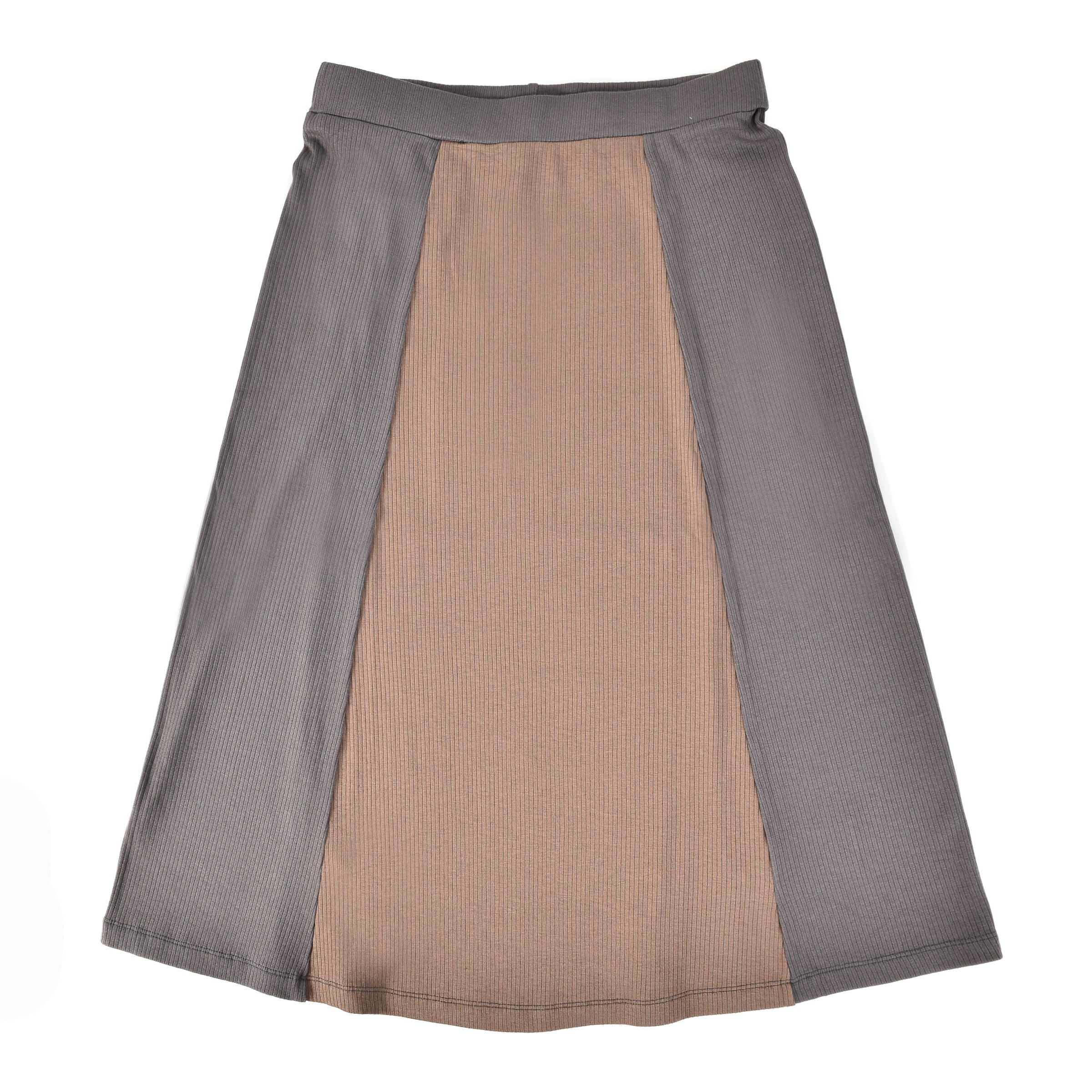 Colorblock Rib Skirt