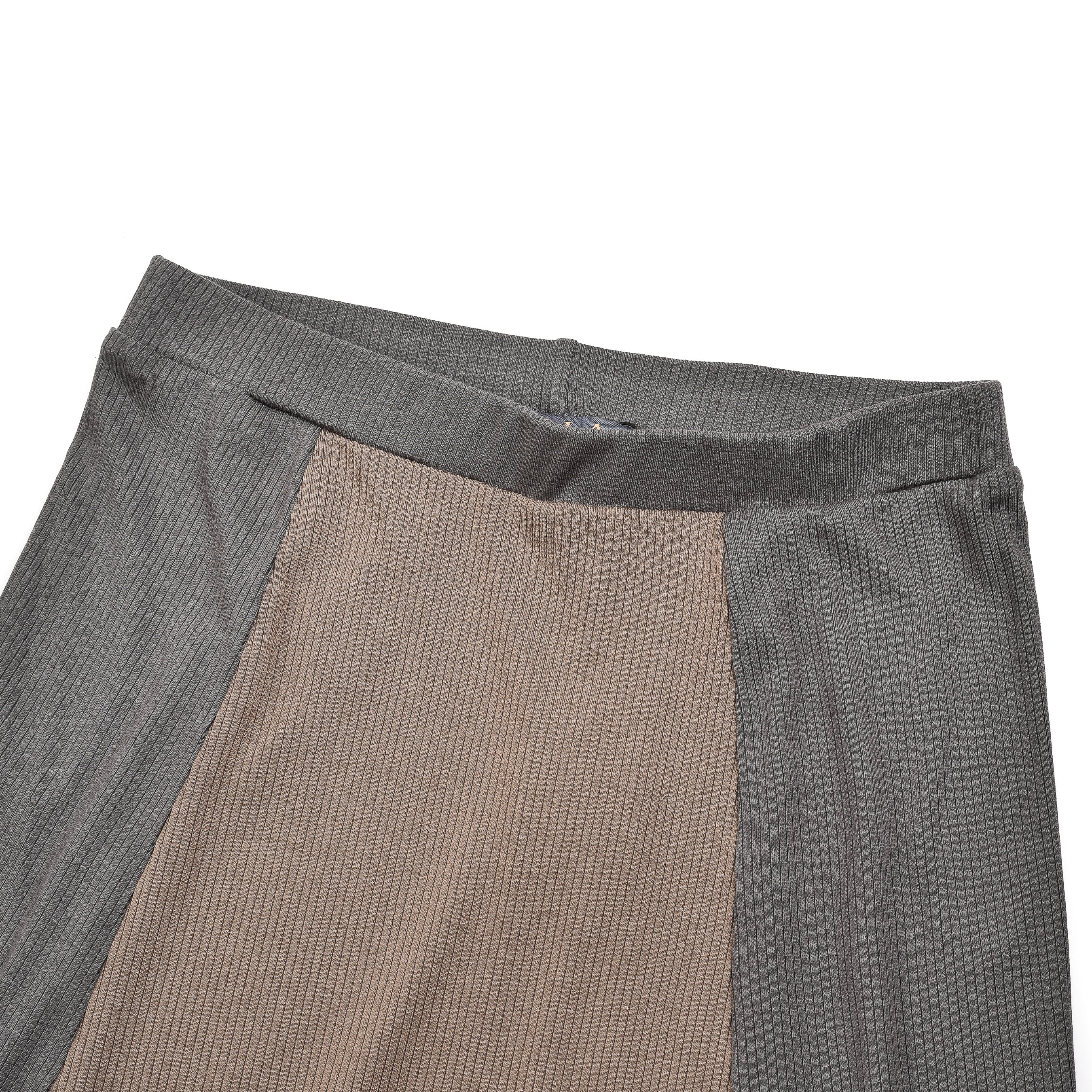 Colorblock Rib Skirt