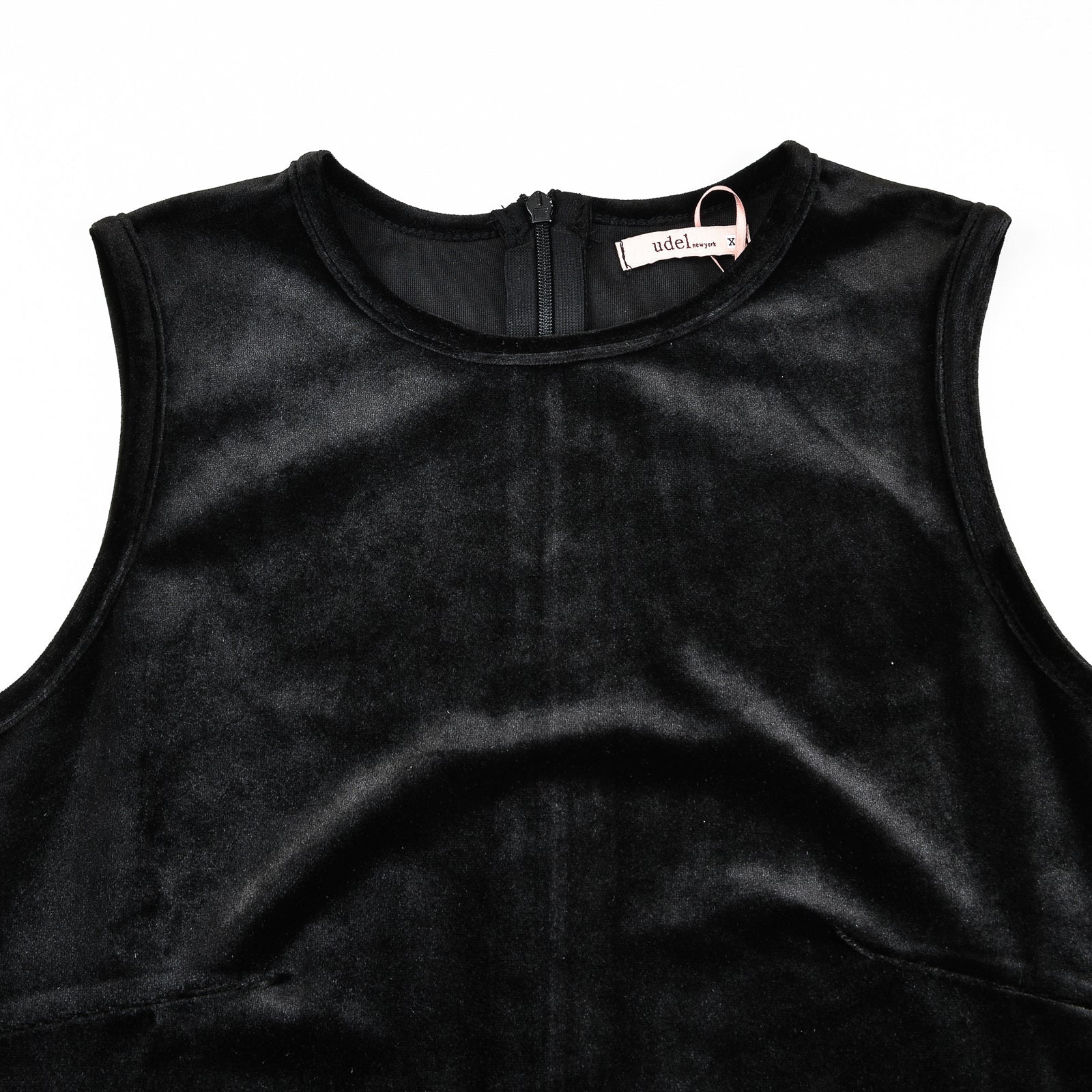 Velour Sleeveless Dress