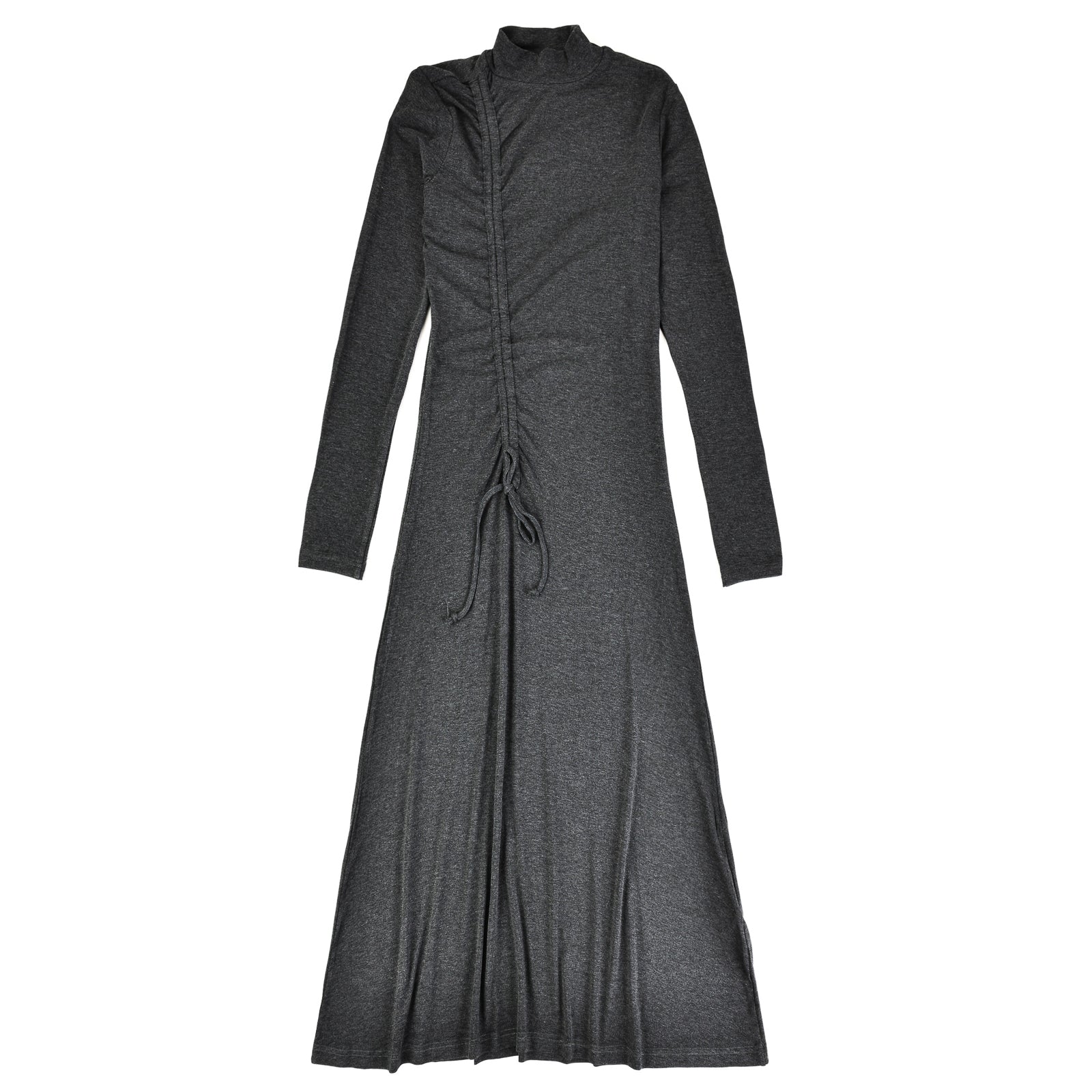 Mock Neck Ruched Dress