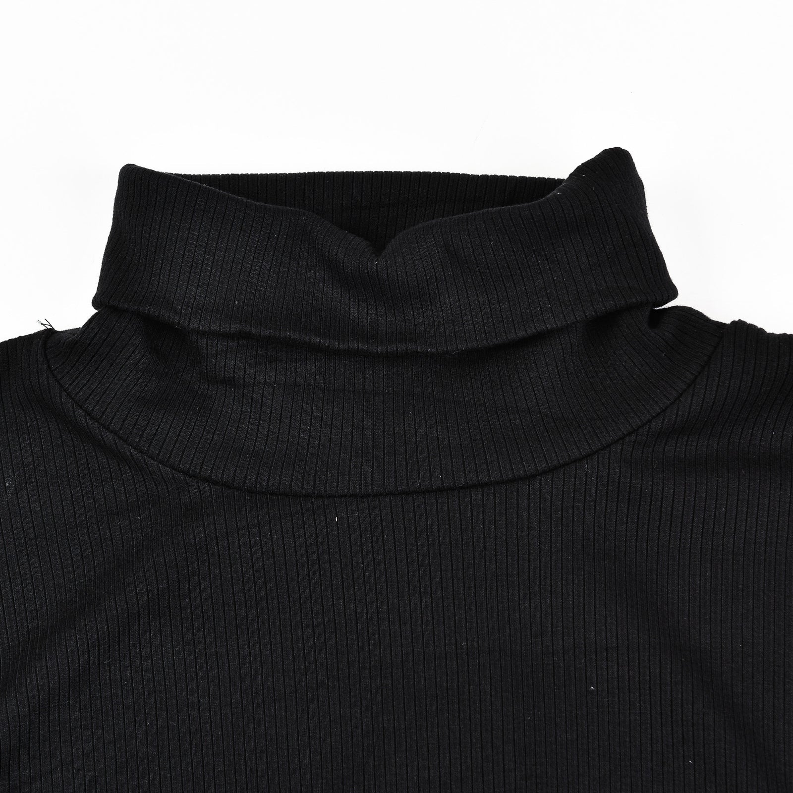 Soft Rib Maxi Turtleneck Dress