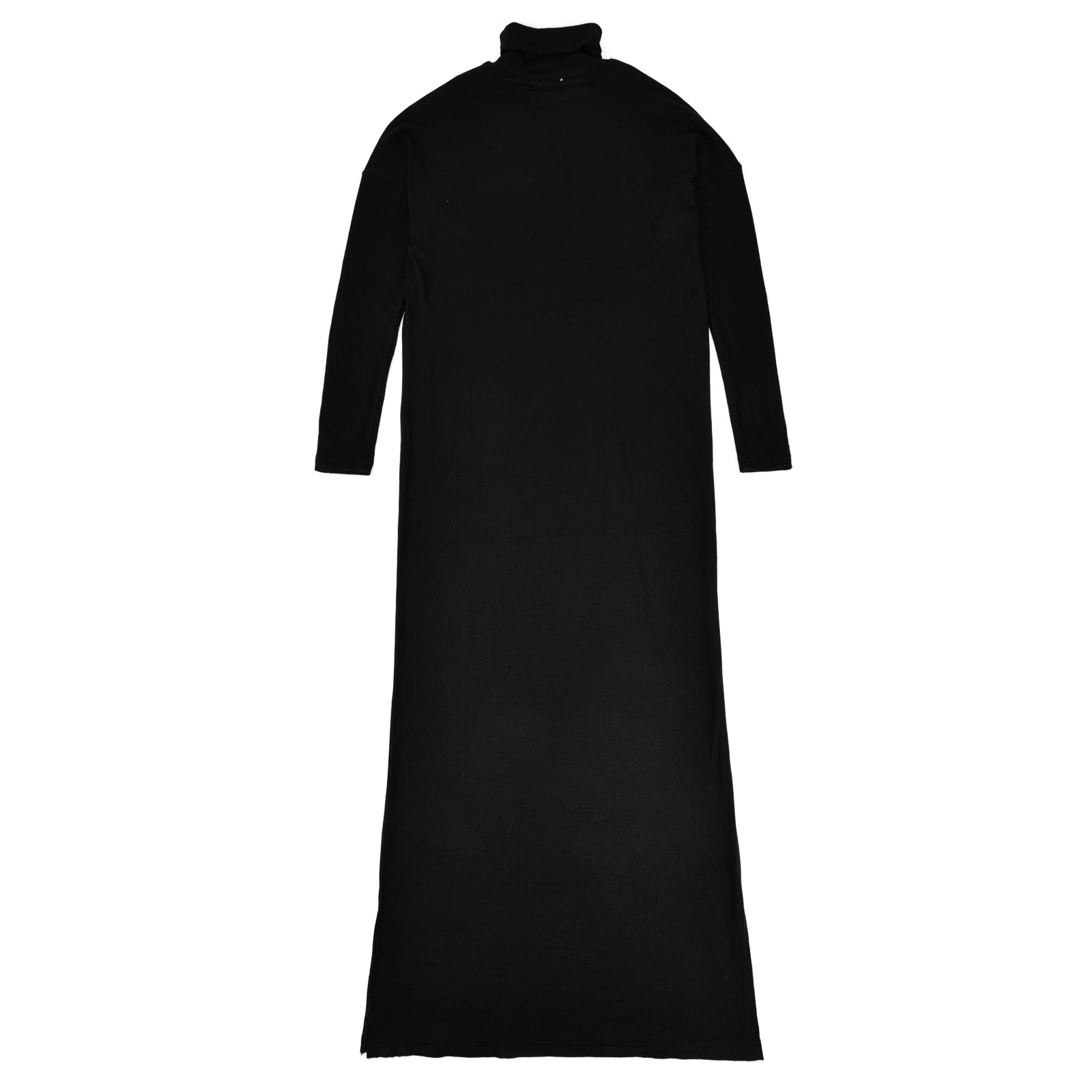 Soft Rib Maxi Turtleneck Dress