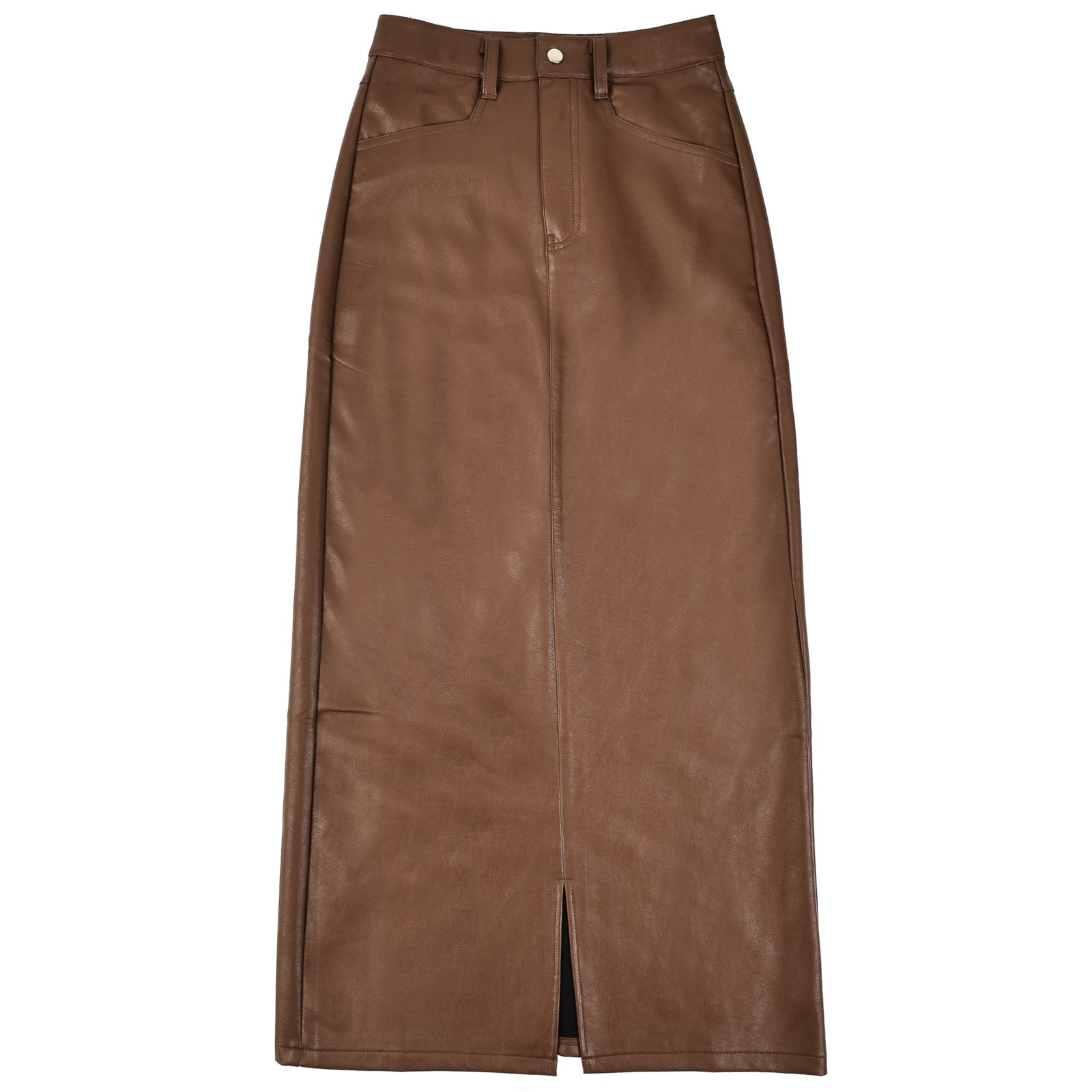 Leather Skirt With Slit