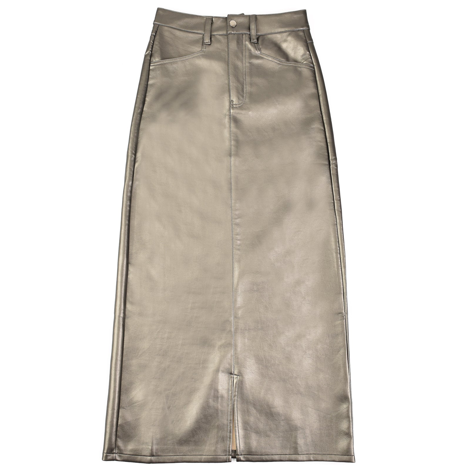 Leather Skirt With Slit