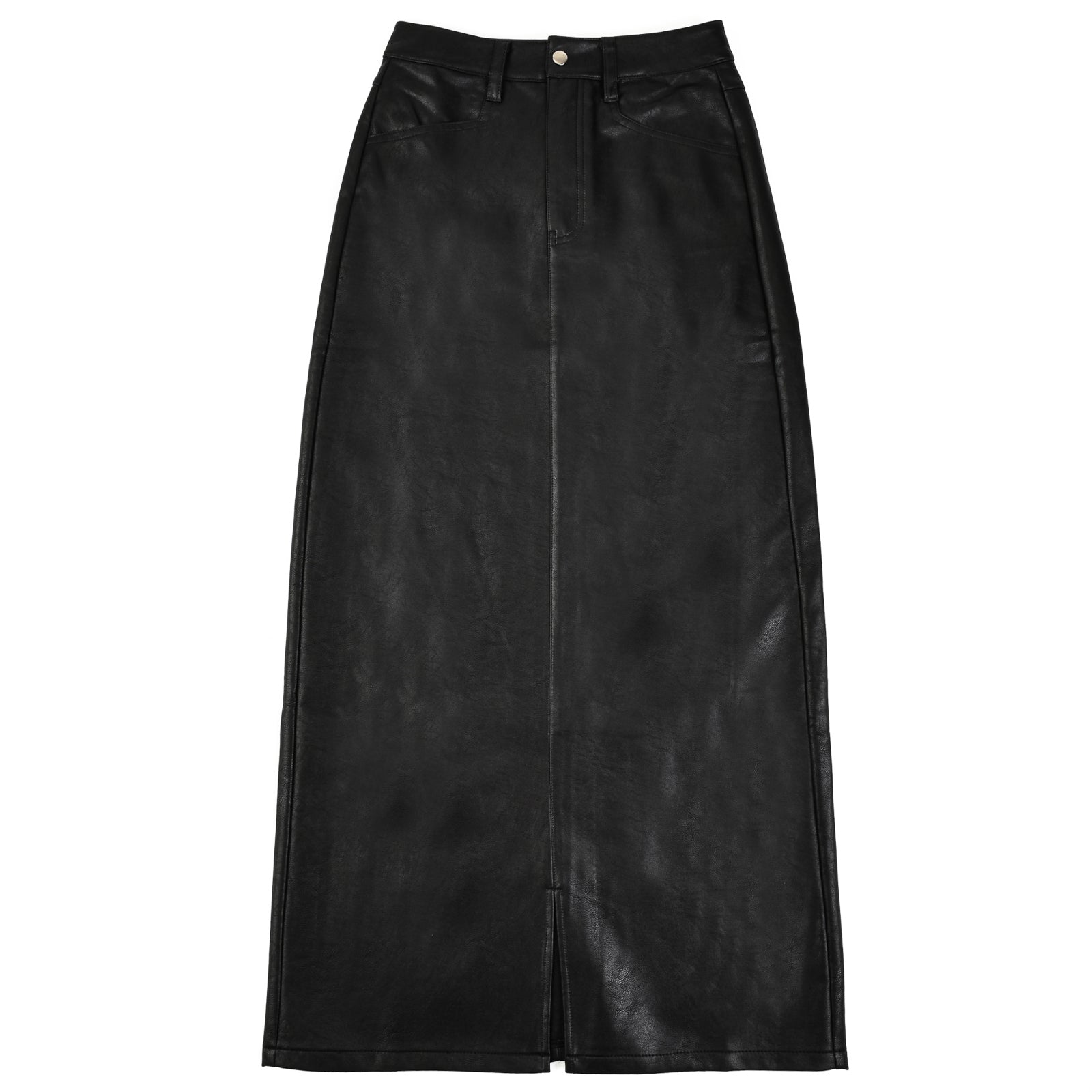 Leather Skirt With Slit