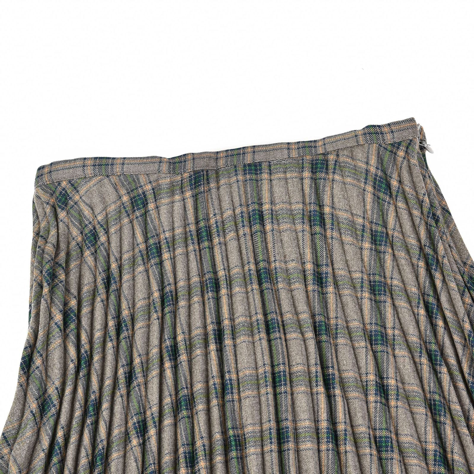 Accordion Plaid Skirt