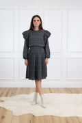 Plaid Skirt - Grey