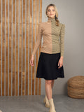 Colorblock Rib Turtleneck
