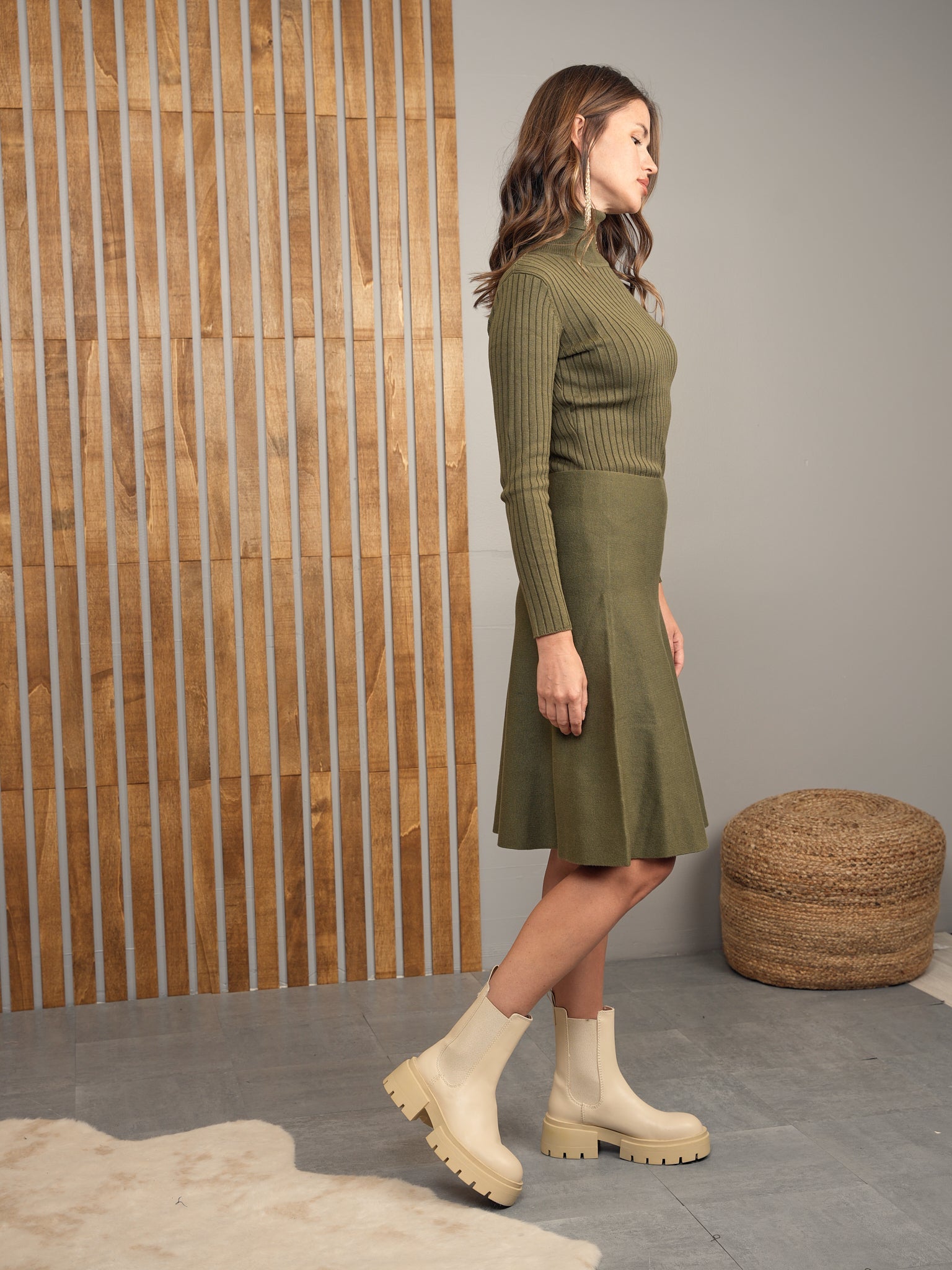 Basic Knit Skirt - 23"